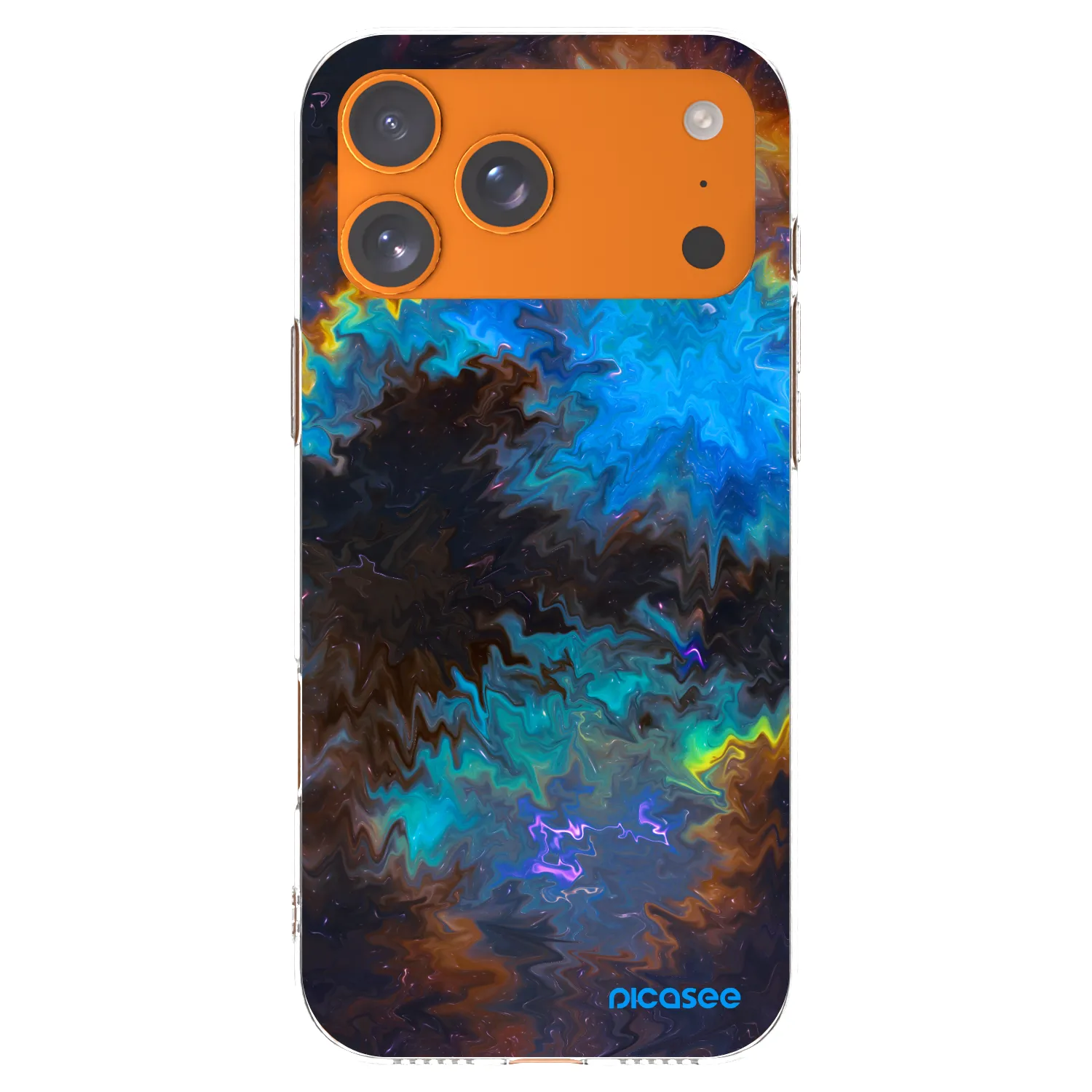 Picasee Apple iPhone 17 Pro Max Hülle - Transparentes Silikon - Space