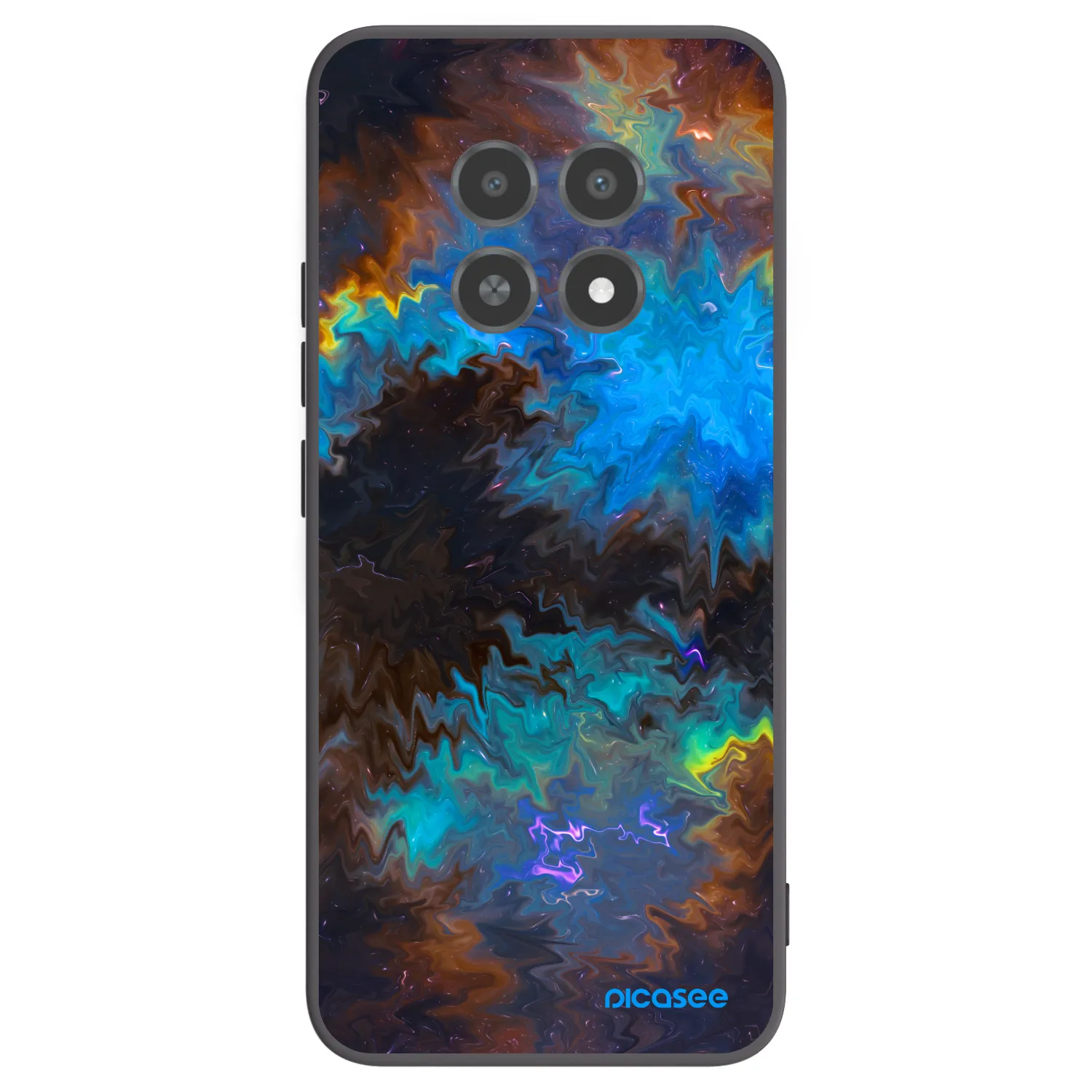 Picasee Realme 12X Hülle - Schwarzes Silikon - Space