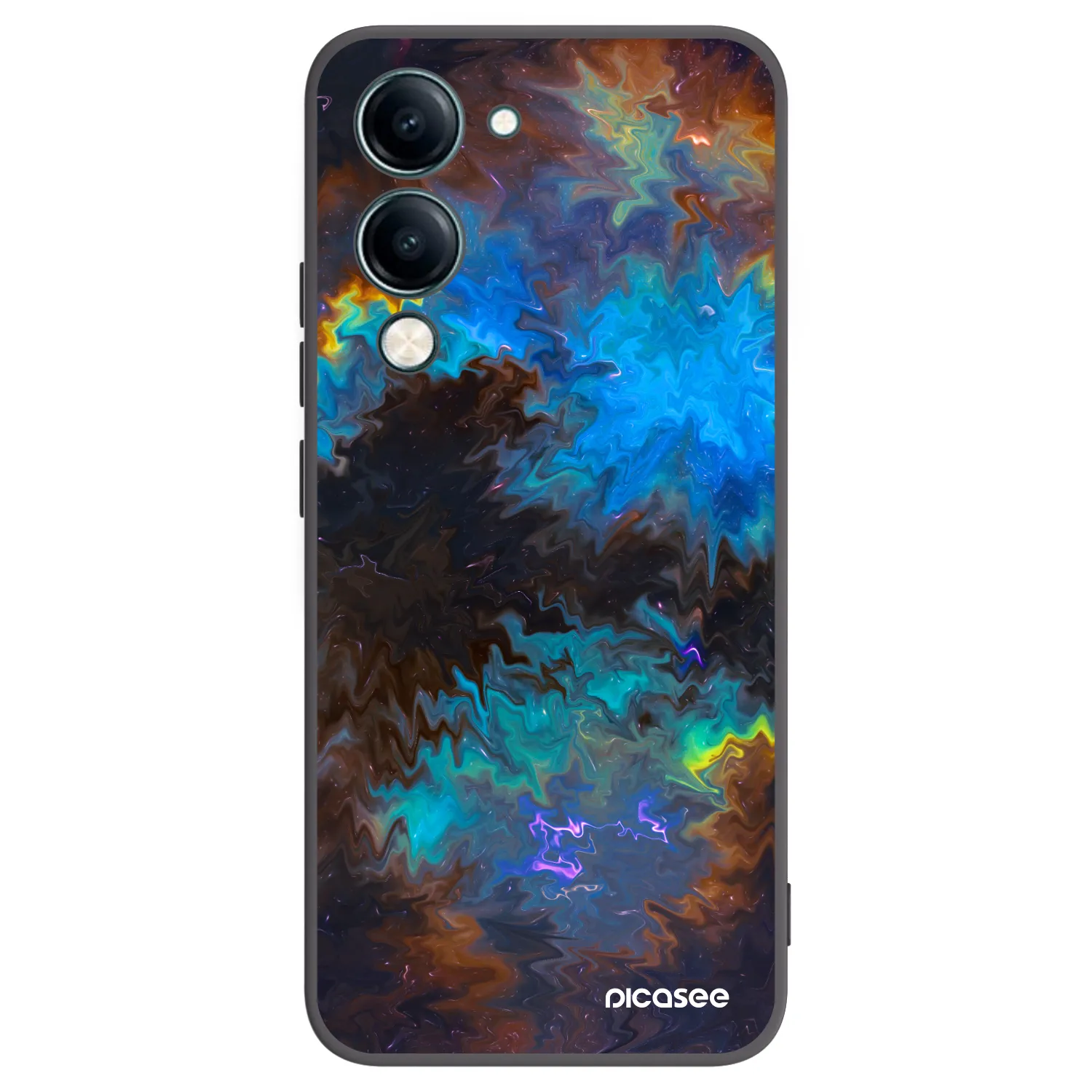 Picasee Vivo Y29s 5G Hülle - Schwarzes Silikon - Space