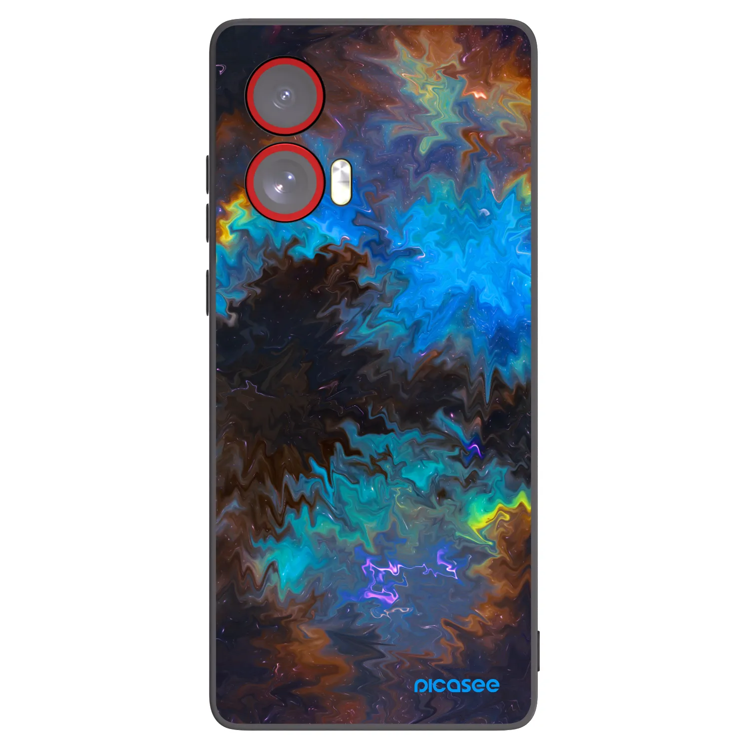 Picasee Motorola Edge 50 Fusion Hülle - Schwarzes Silikon - Space