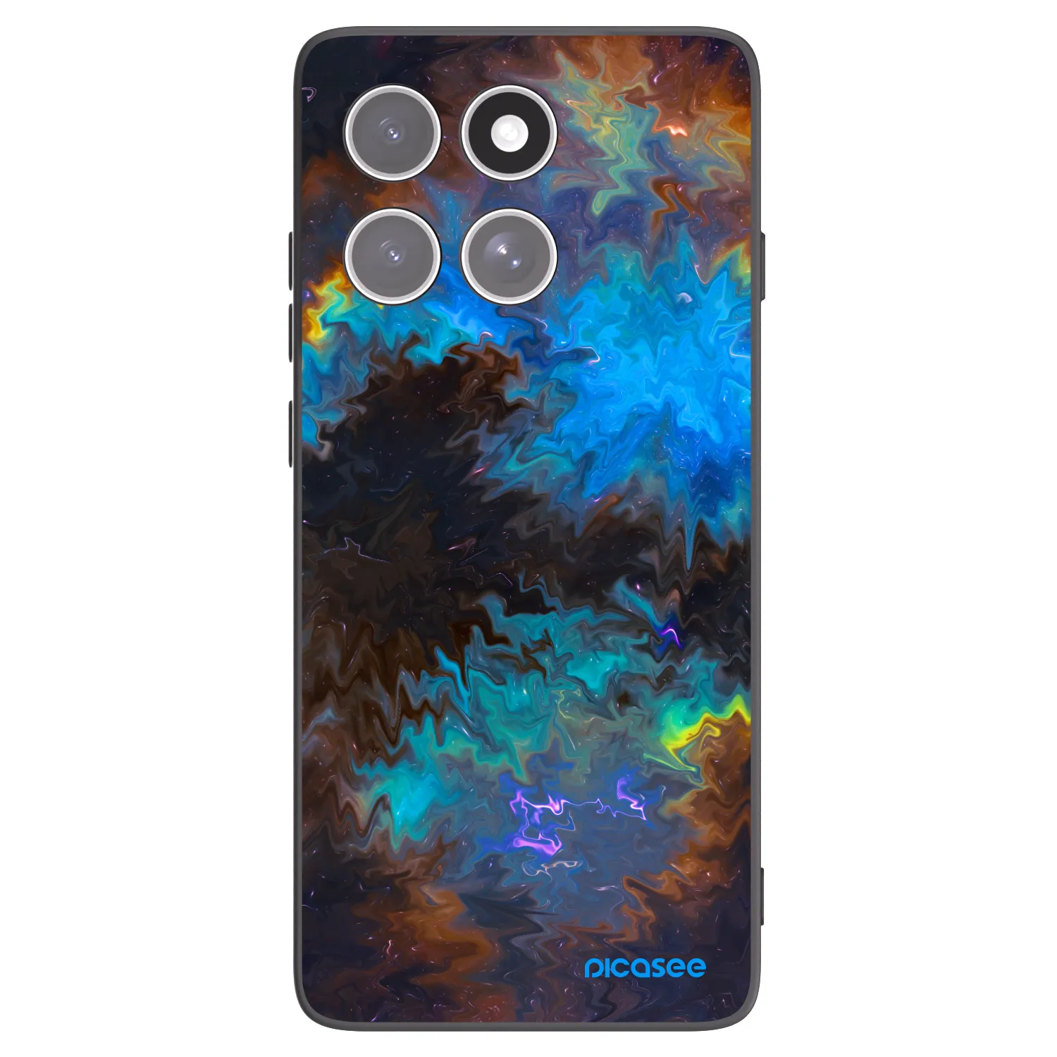 Picasee Motorola Edge 60 Fusion Hülle - Schwarzes Silikon - Space