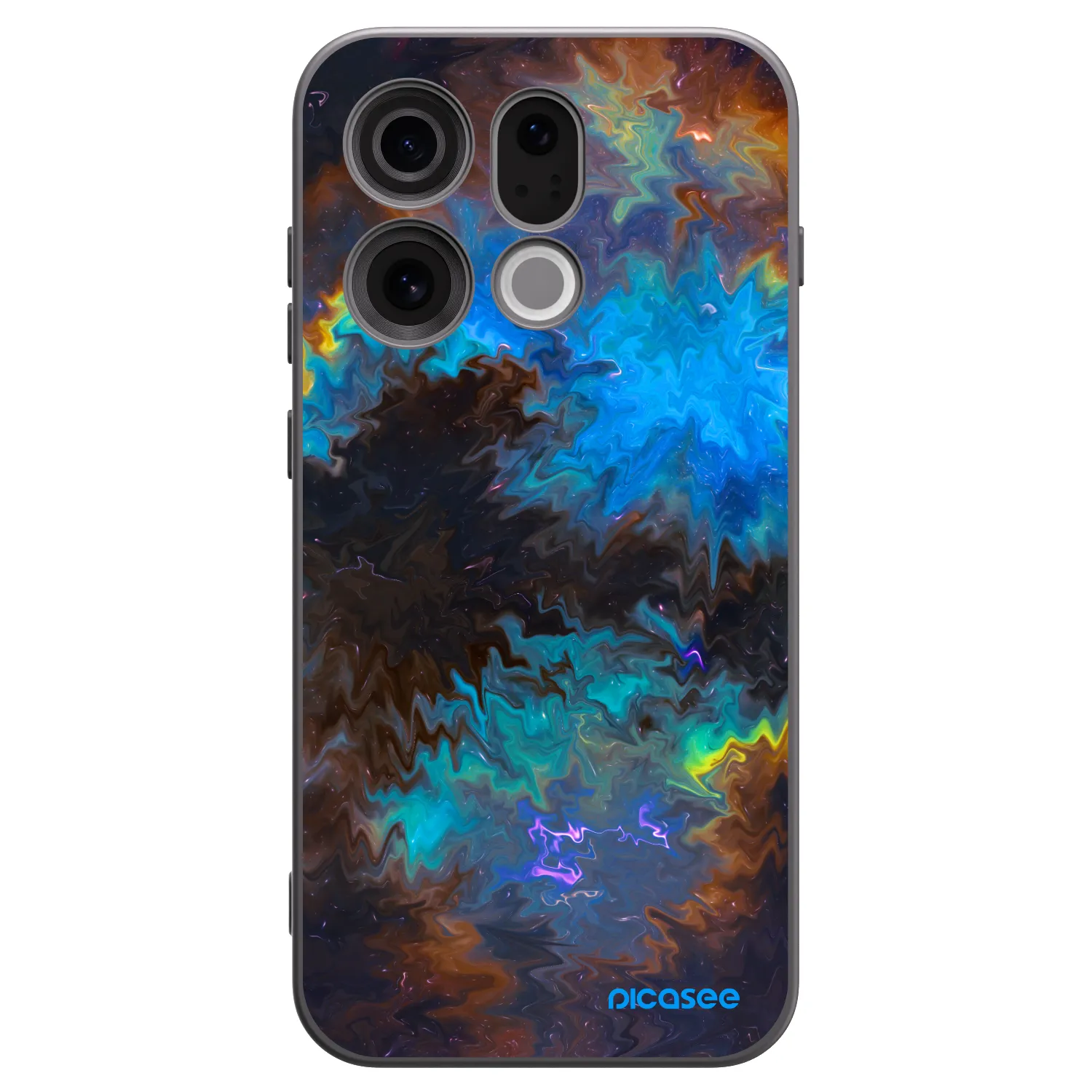 Picasee OPPO Find X9 Hülle - Schwarzes Silikon - Space
