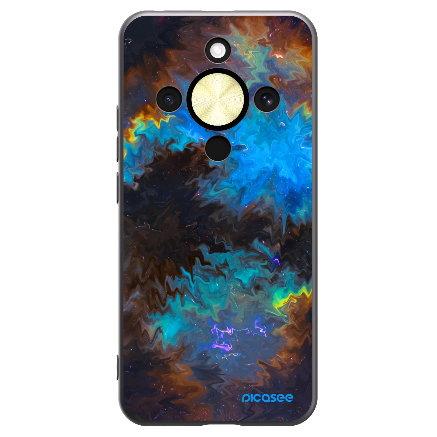 Picasee Honor Magic8 Lite 5G Hülle - Schwarzes Silikon - Space