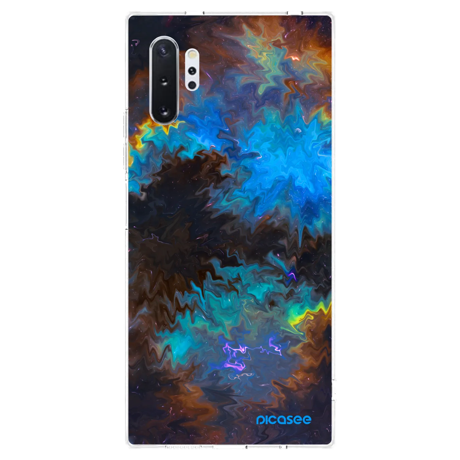 Picasee Samsung Galaxy Note 10+ N975F Hülle - Transparentes Silikon - Space