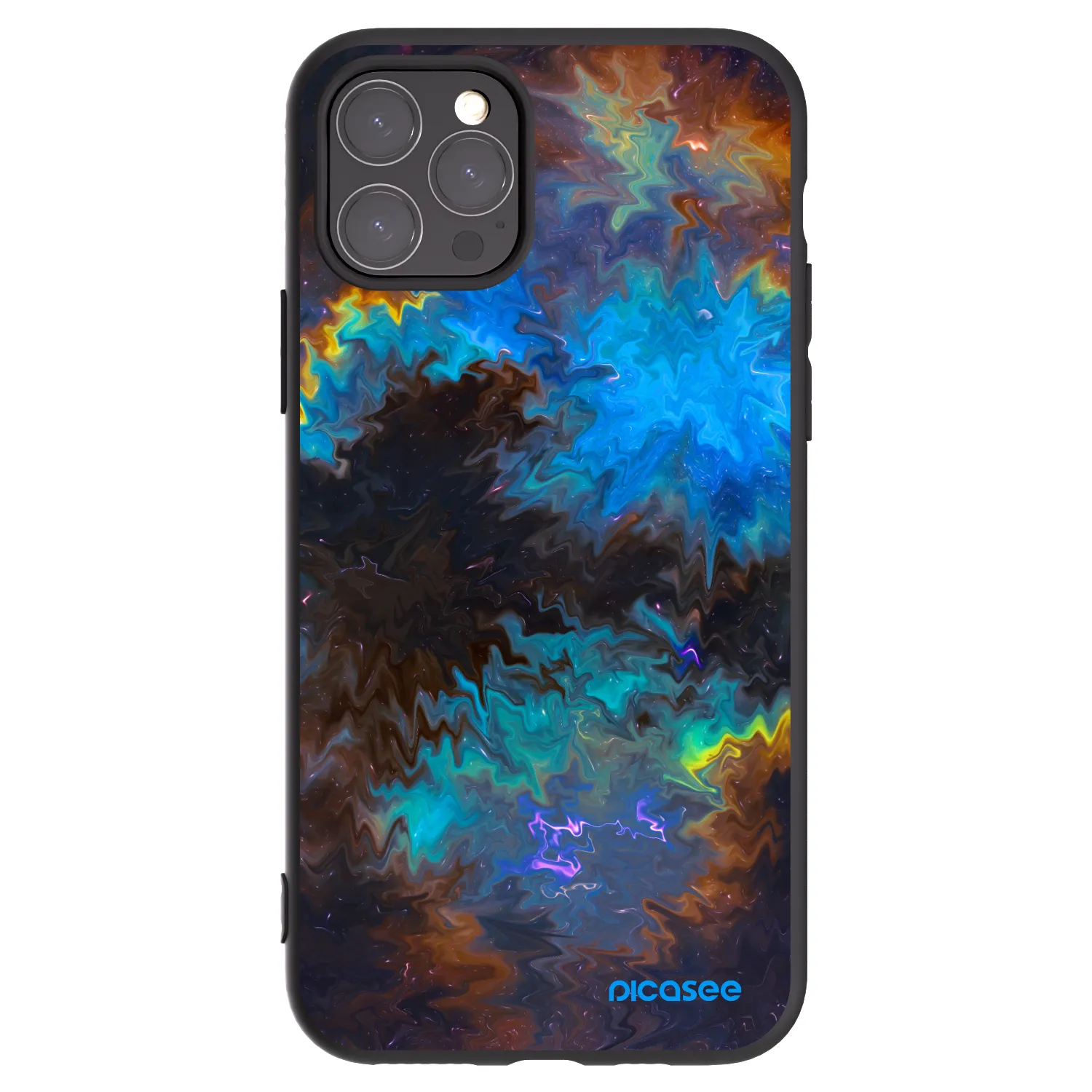 Picasee Apple iPhone 11 Pro Hülle - Schwarzes Silikon - Space