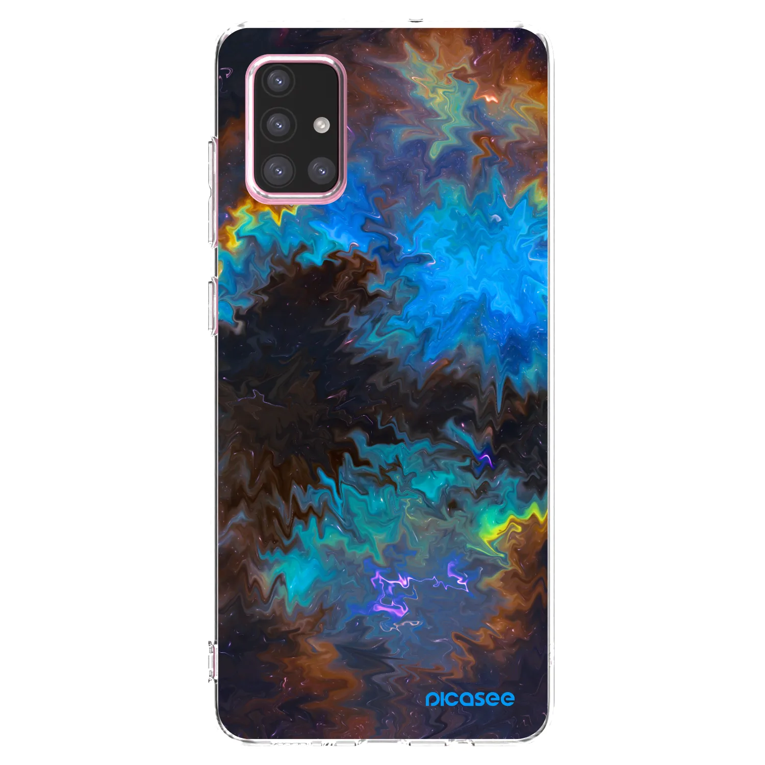 Picasee Samsung Galaxy A71 A715F Hülle - Transparentes Silikon - Space