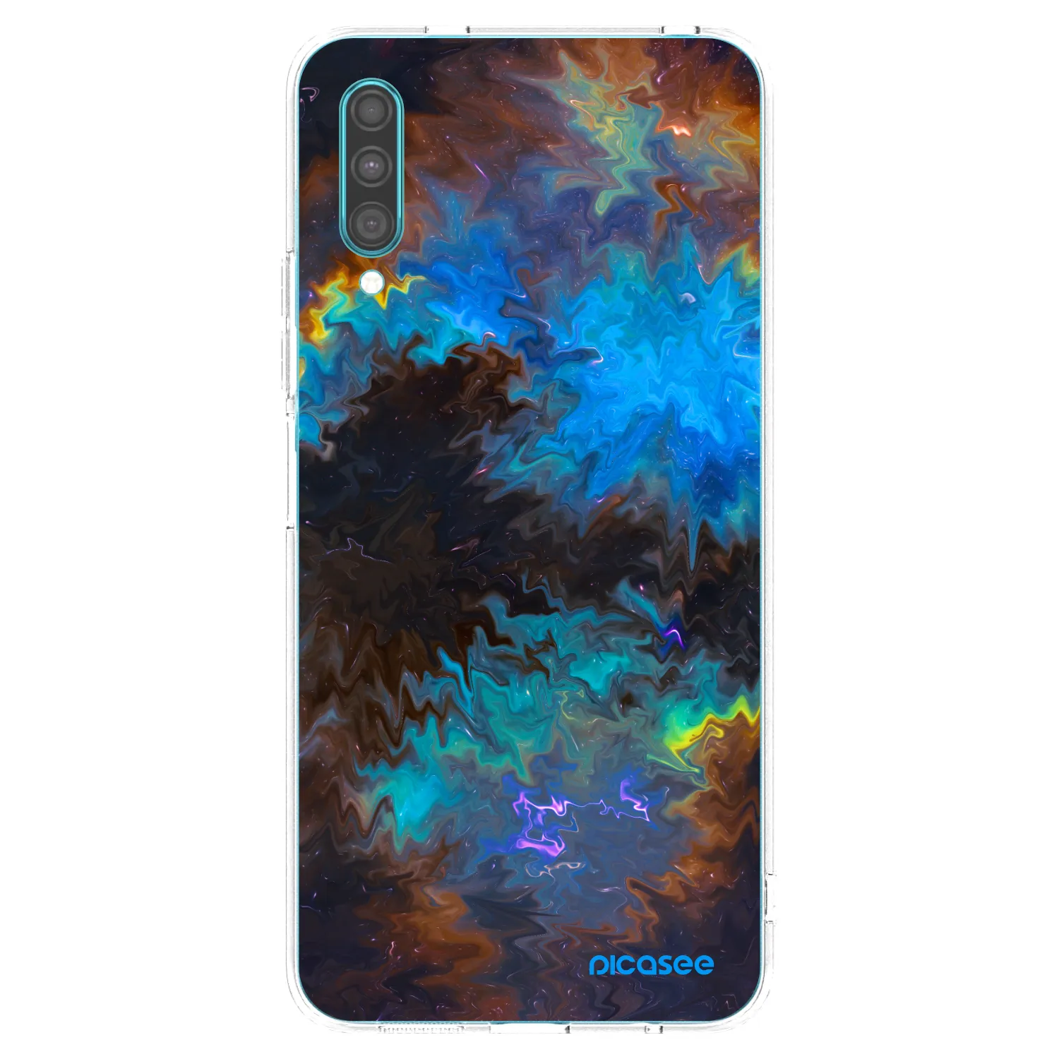 Picasee Samsung Galaxy A30s A307F Hülle - Transparentes Silikon - Space