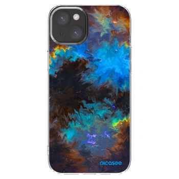 Picasee Apple iPhone 15 Plus Hülle - Transparentes Silikon - Space
