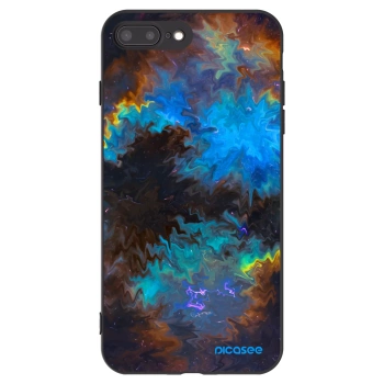 Picasee Apple iPhone 8 Plus Hülle - Schwarzes Silikon - Space