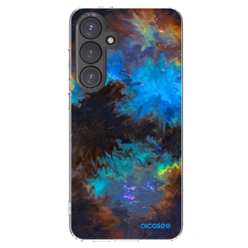 Picasee Samsung Galaxy S24 FE S721B Hülle - Transparentes Silikon - Space