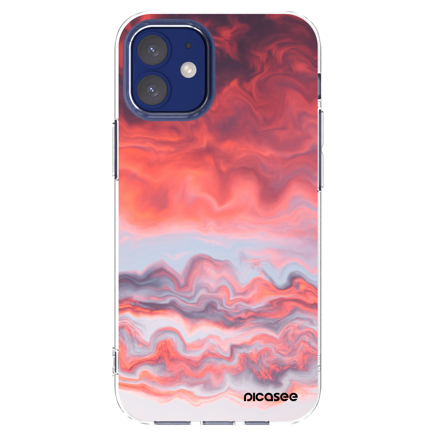 Picasee Apple iPhone 12 mini Hülle - Transparentes Silikon - Sunset