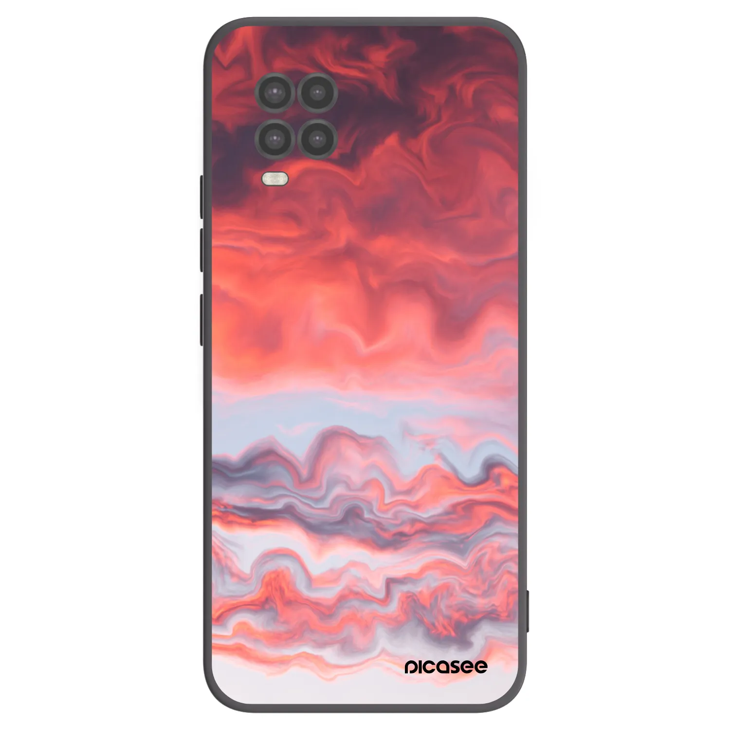 Picasee Xiaomi Mi 10 Lite Hülle - Schwarzes Silikon - Sunset