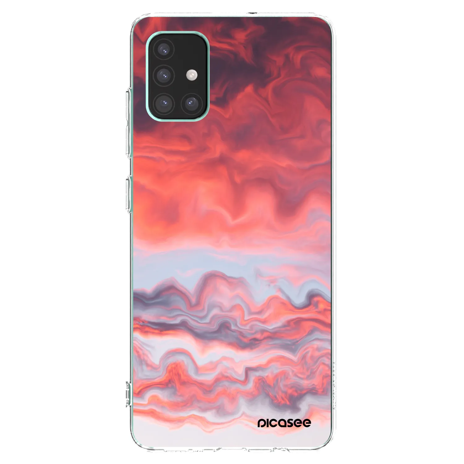 Picasee Samsung Galaxy M51 M515F Hülle - Transparentes Silikon - Sunset