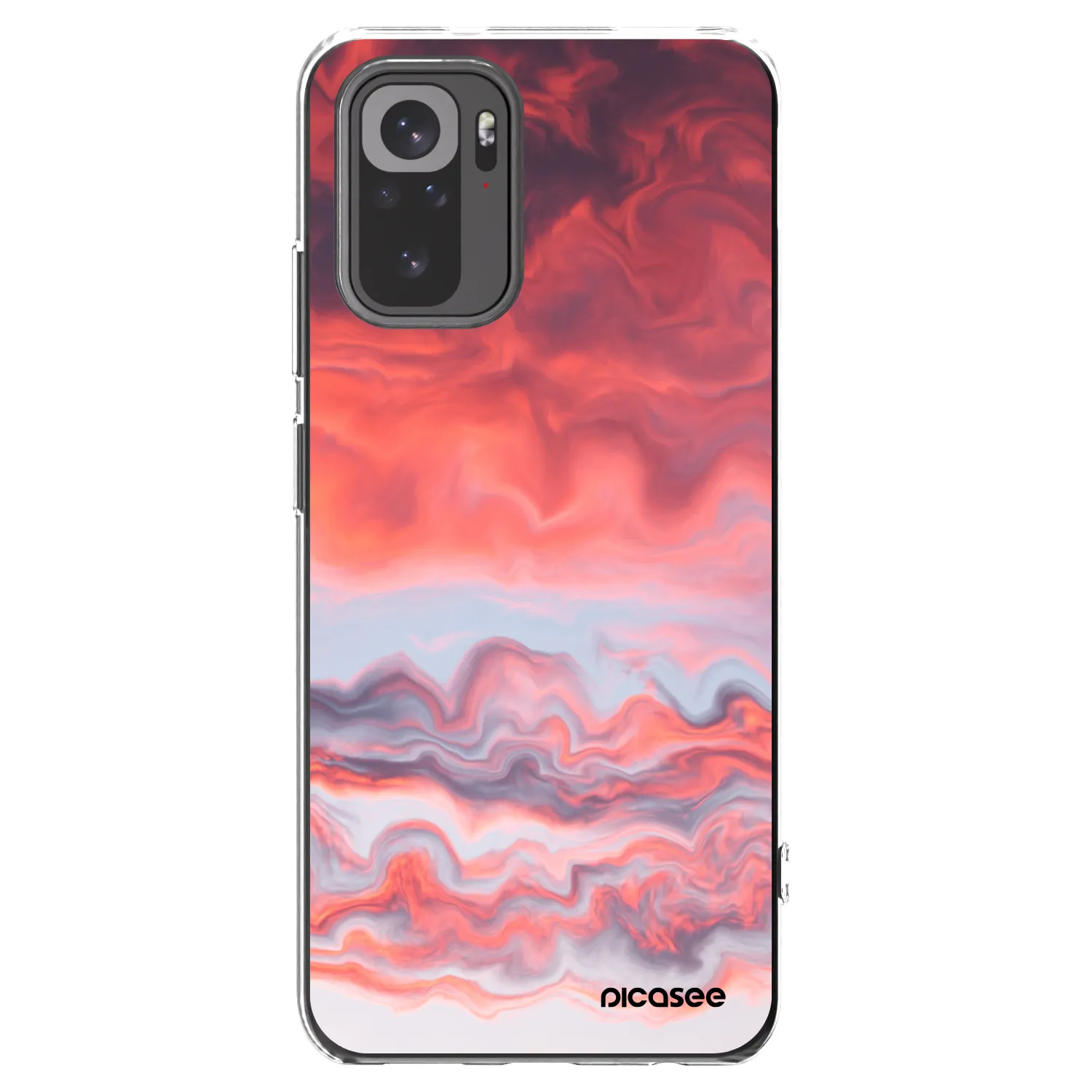 Picasee Xiaomi Redmi Note 10S Hülle - Transparentes Silikon - Sunset