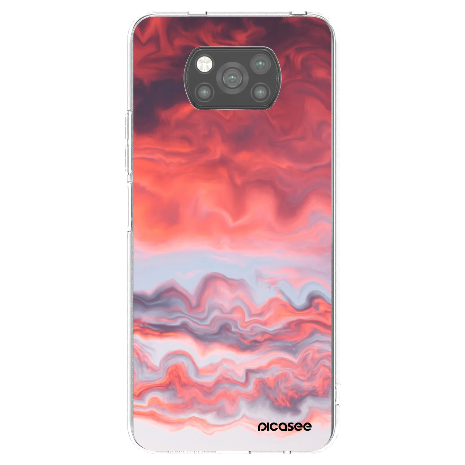 Picasee Xiaomi Poco X3 Pro Hülle - Schwarzes Silikon - Sunset