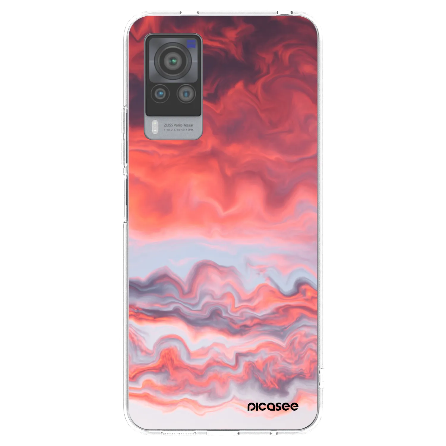 Picasee Vivo X60 Pro 5G Hülle - Transparentes Silikon - Sunset