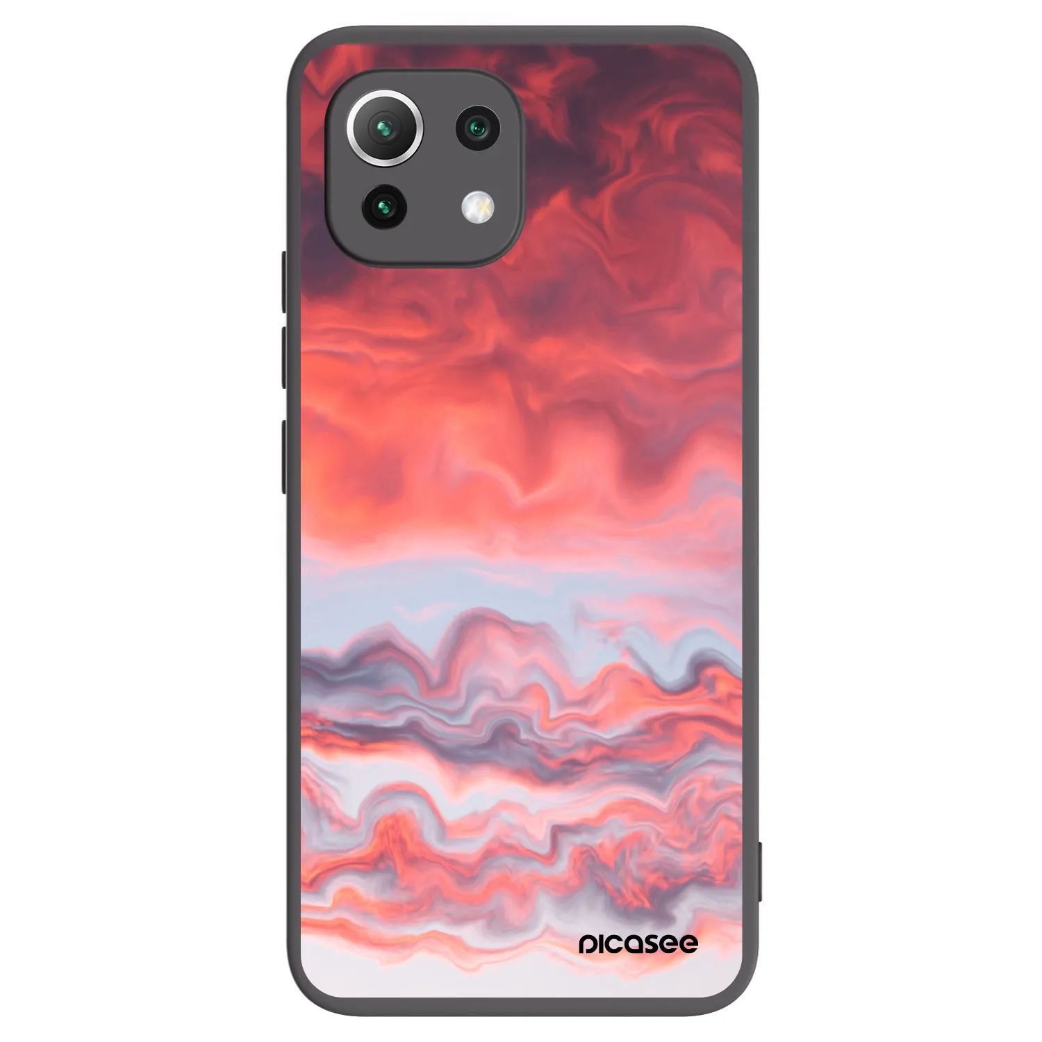 Picasee Xiaomi 11 Lite 5G NE Hülle - Schwarzes Silikon - Sunset