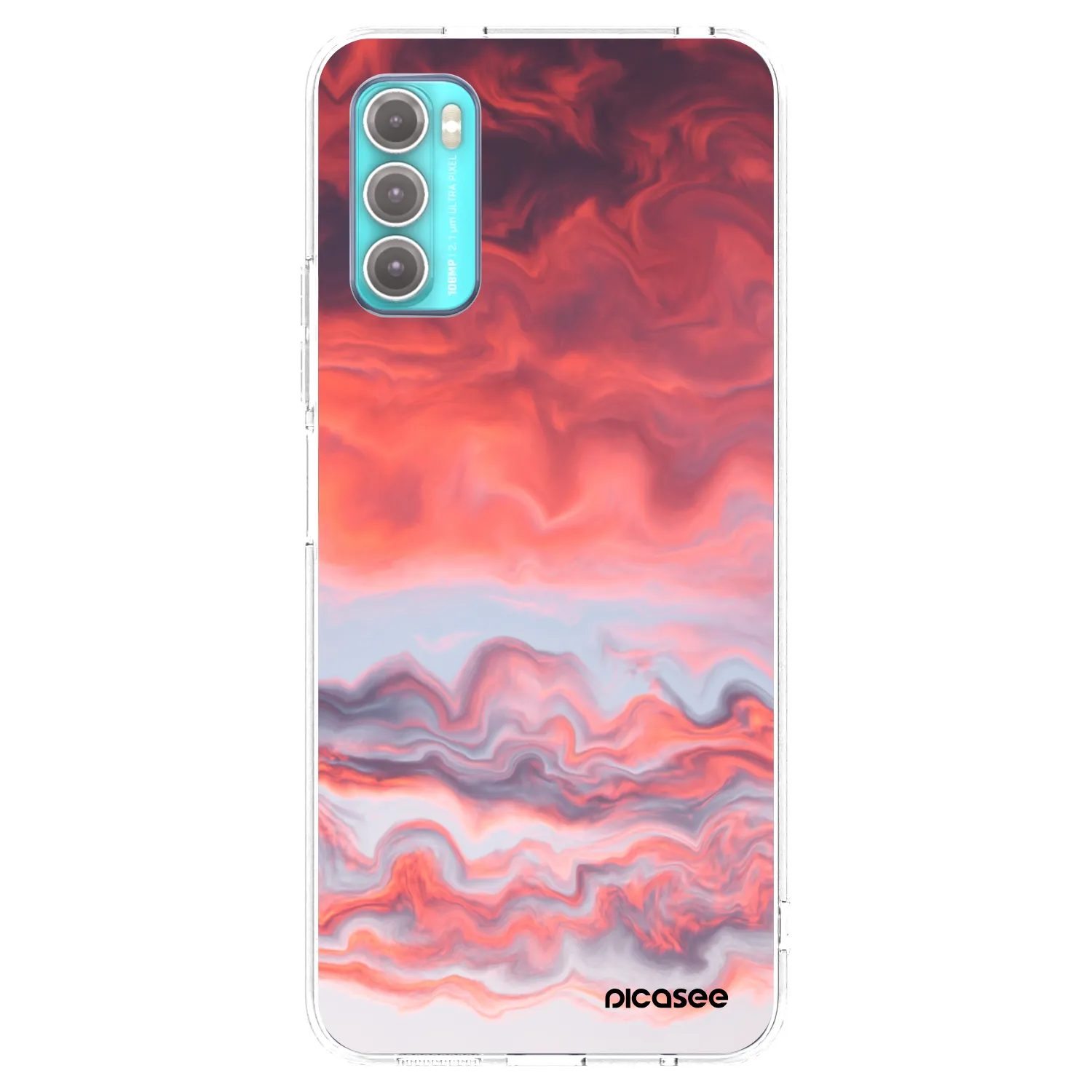Picasee Motorola Moto G60 Hülle - Transparentes Silikon - Sunset
