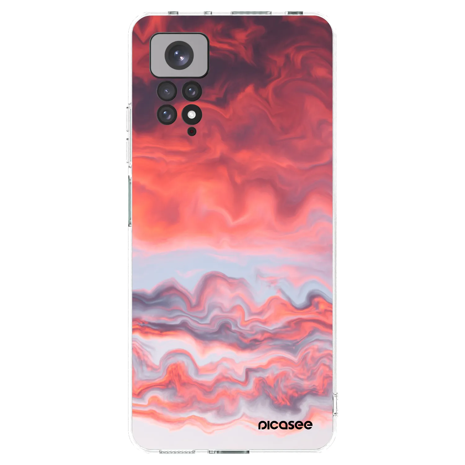 Picasee Xiaomi Redmi Note 11 Hülle - Transparentes Silikon - Sunset