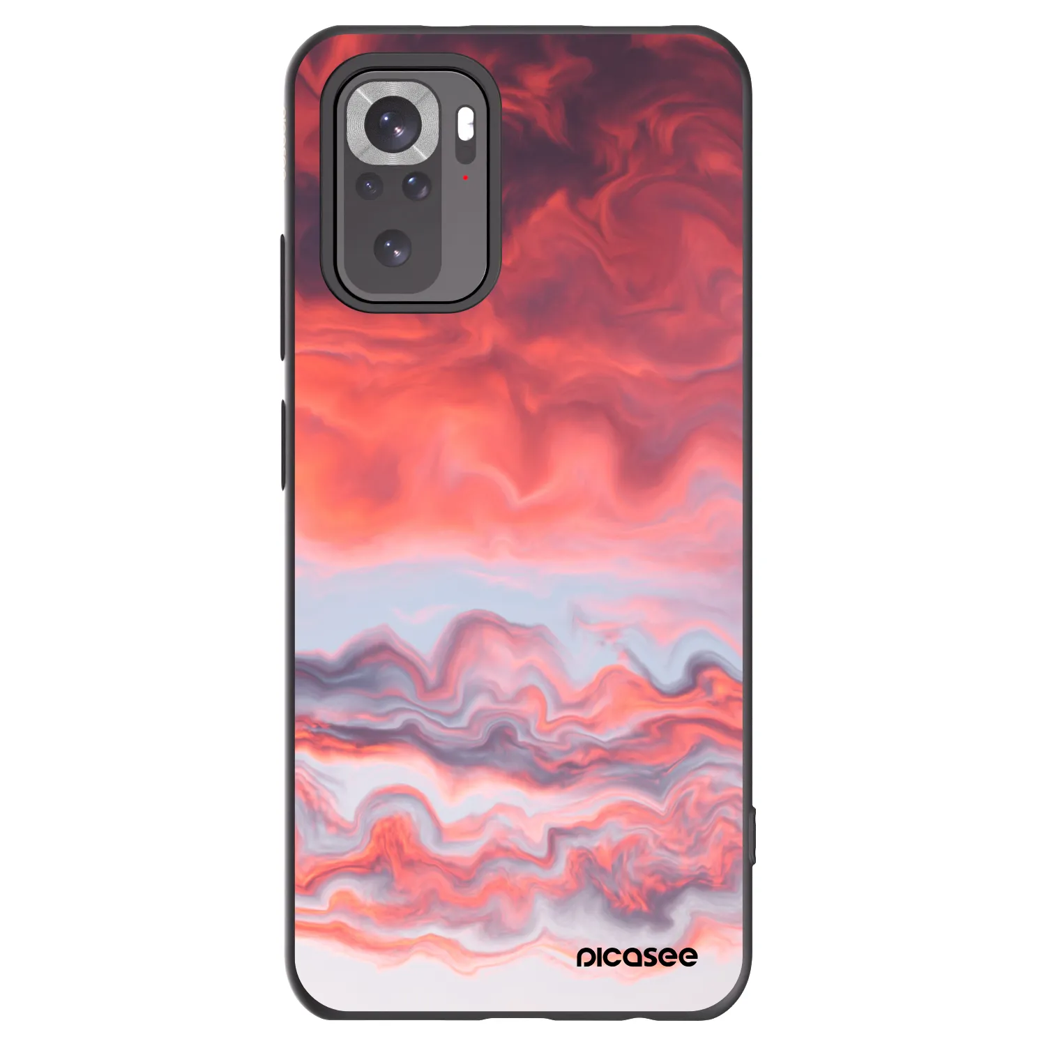 Picasee Xiaomi Redmi Note 11S 4G Hülle - Schwarzes Silikon - Sunset