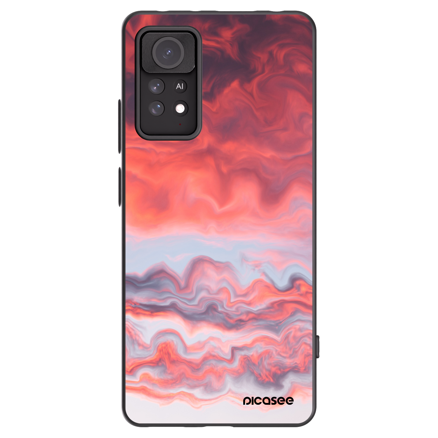Picasee Xiaomi Redmi Note 11 Pro Hülle - Schwarzes Silikon - Sunset