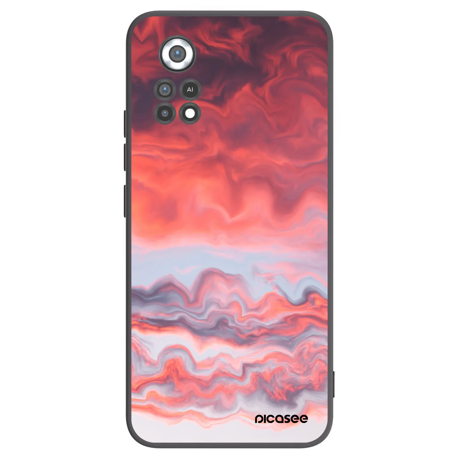 Picasee Xiaomi Poco X4 Pro 5G Hülle - Schwarzes Silikon - Sunset