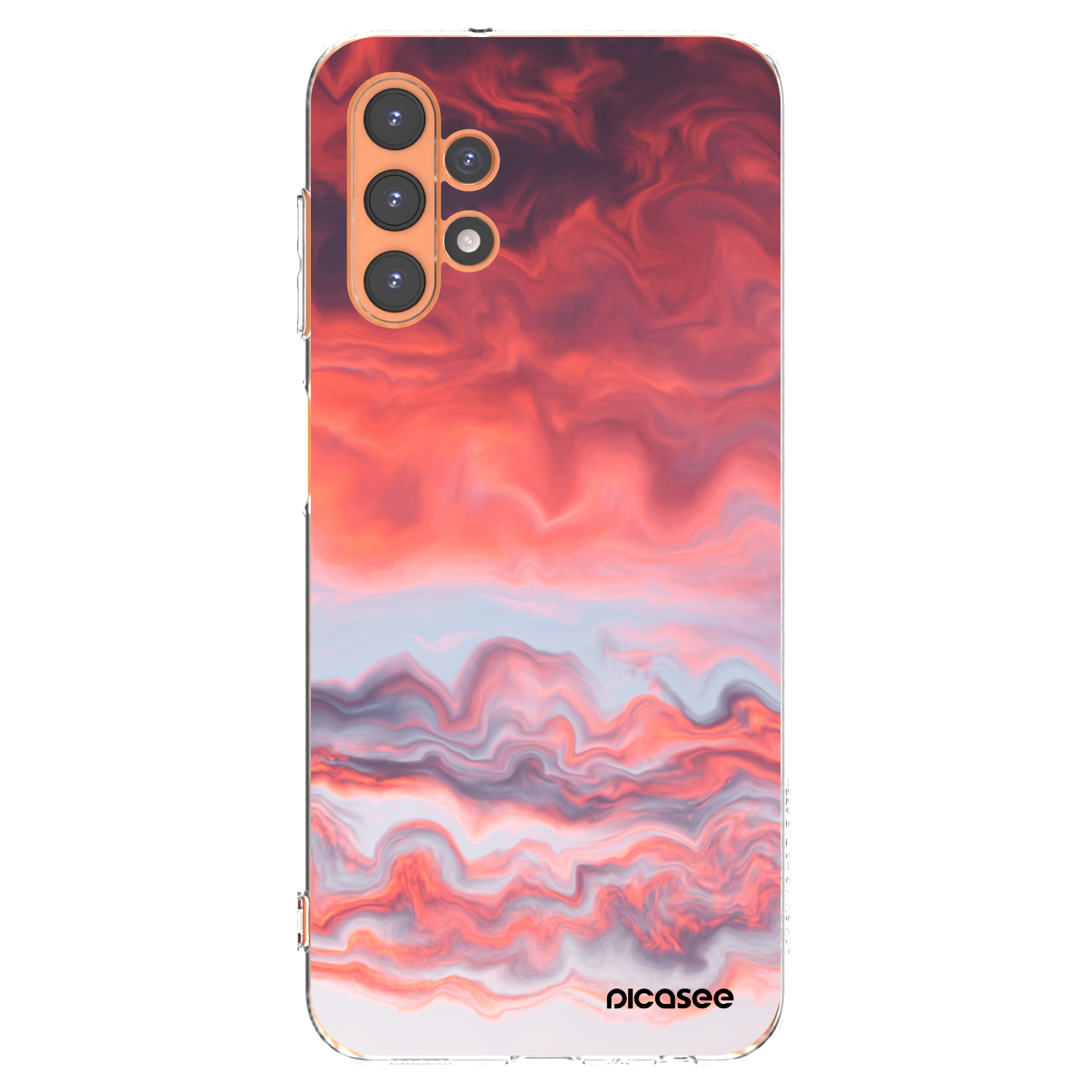 Picasee Samsung Galaxy A13 4G A135 Hülle - Transparentes Silikon - Sunset