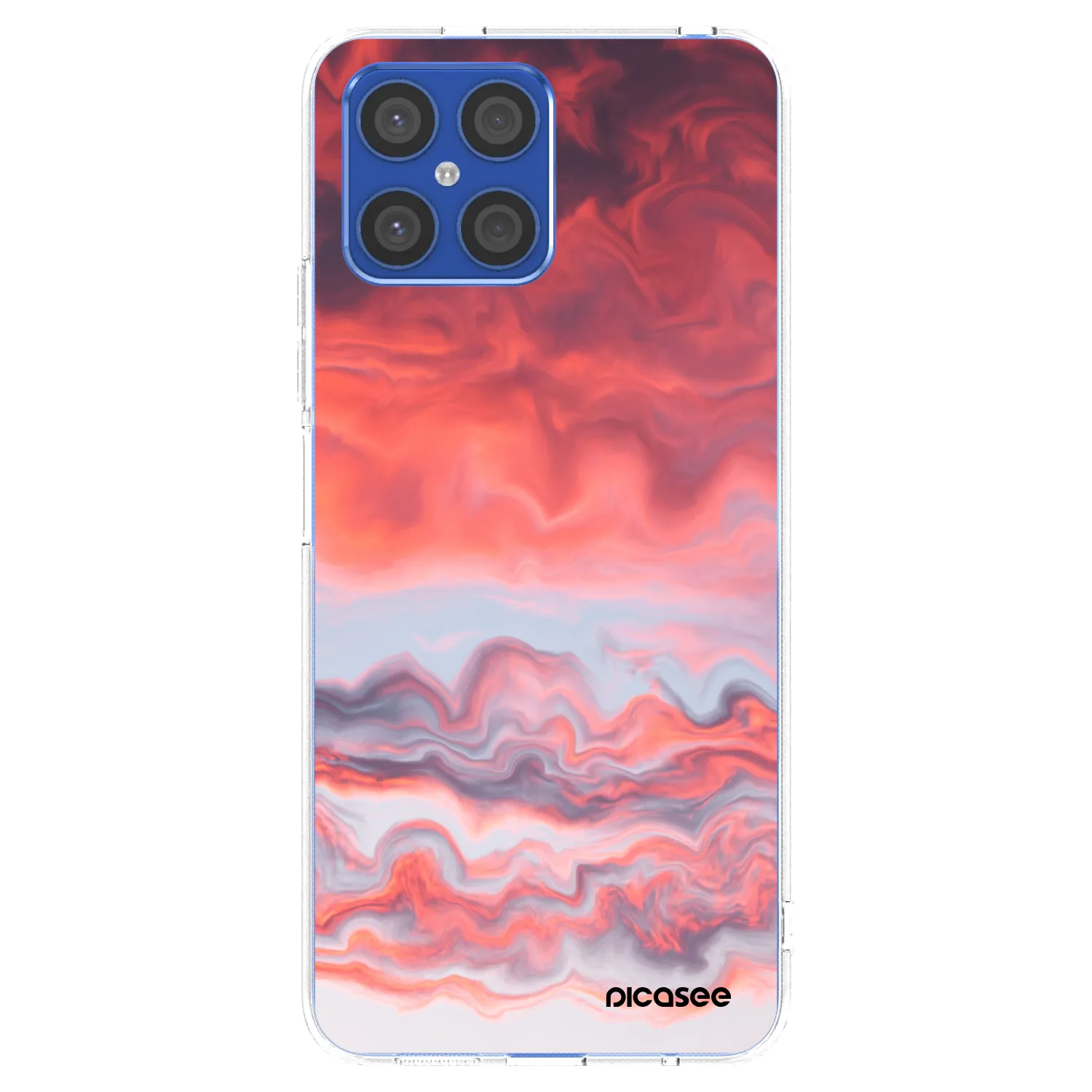 Picasee Honor X8 4G Hülle - Transparentes Silikon - Sunset