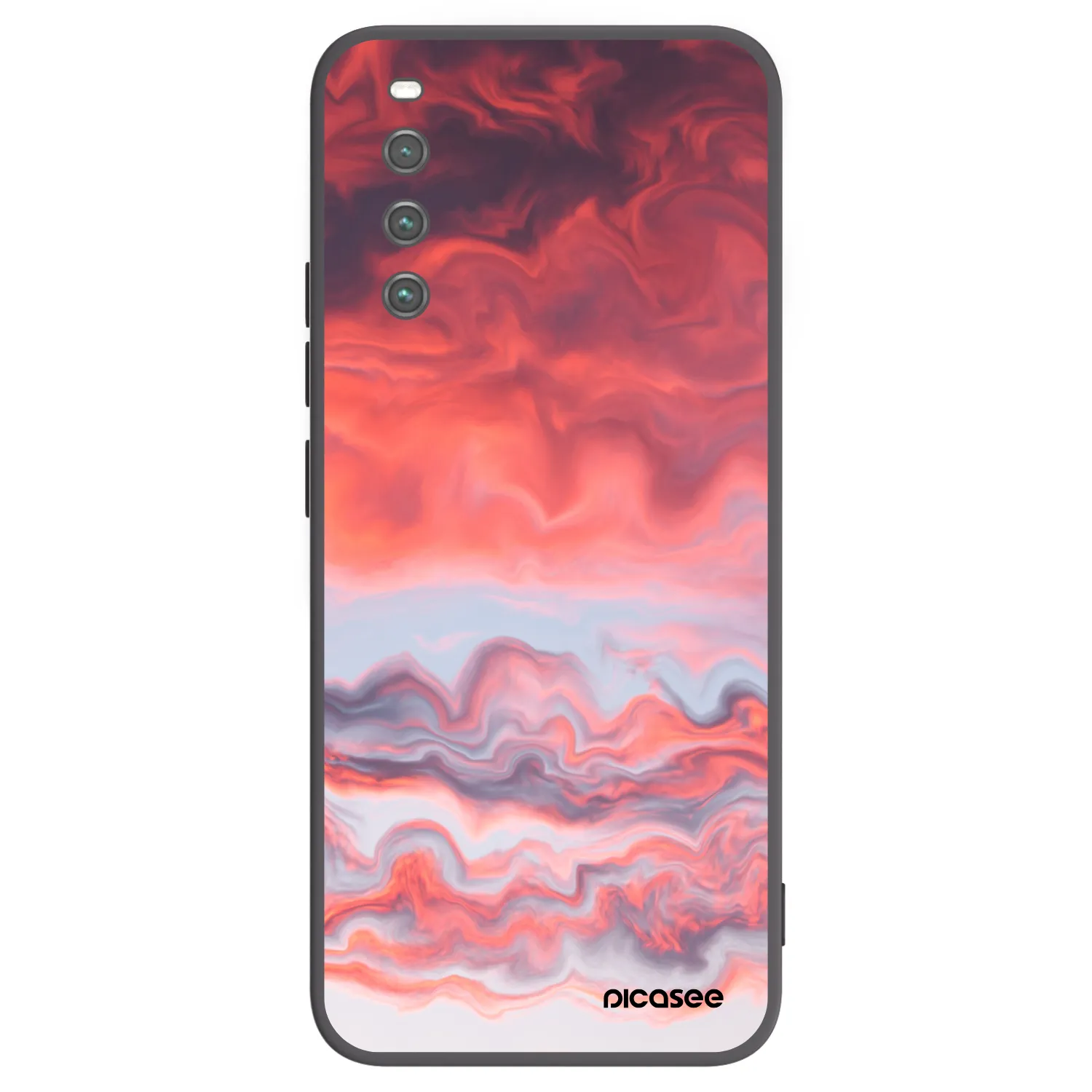 Picasee Sony Xperia 10 IV 5G Hülle - Schwarzes Silikon - Sunset