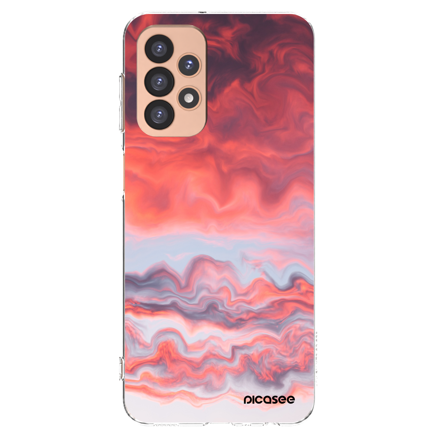 Picasee Samsung Galaxy A23 A236B 5G Hülle - Transparentes Silikon - Sunset