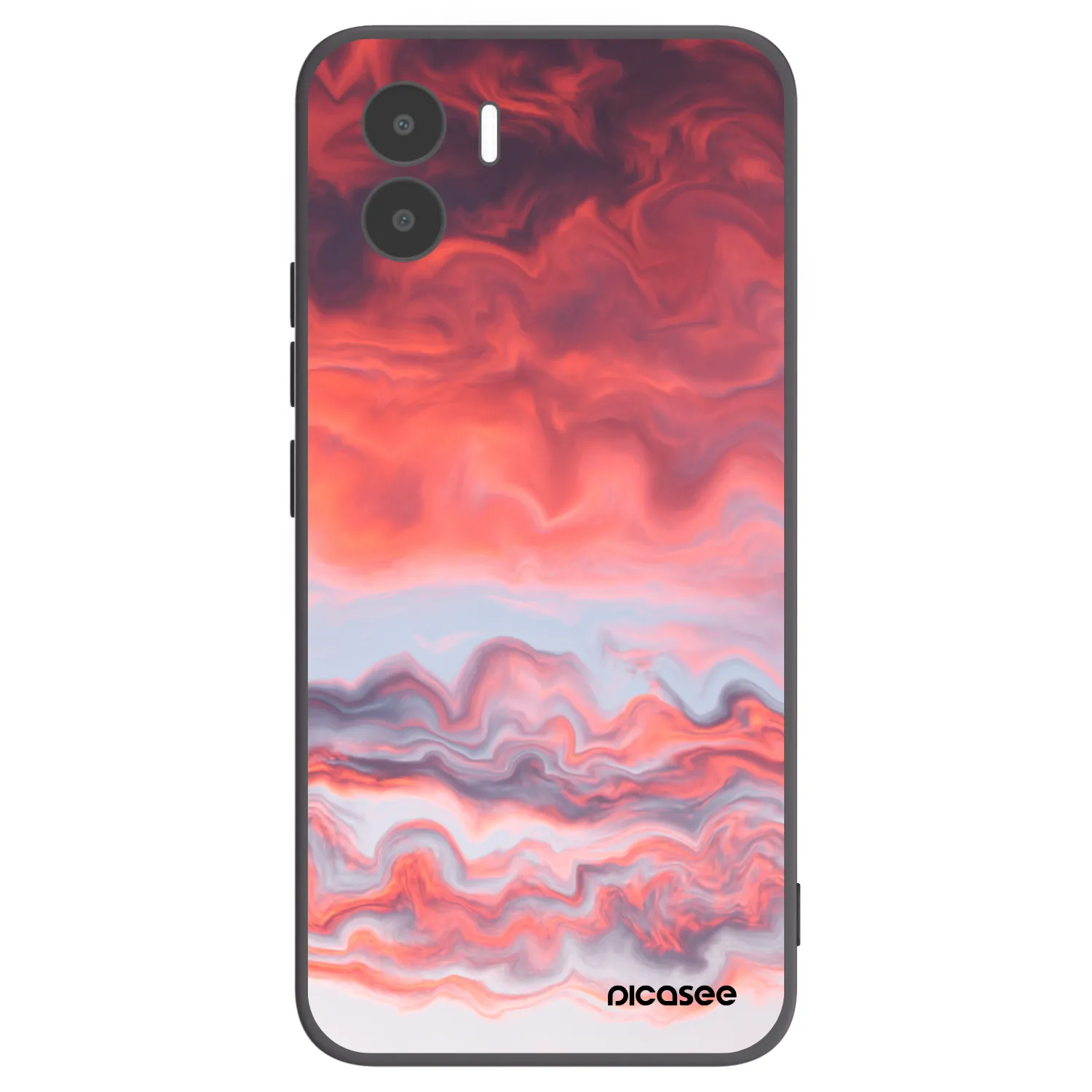 Picasee Xiaomi Redmi A1 Hülle - Schwarzes Silikon - Sunset