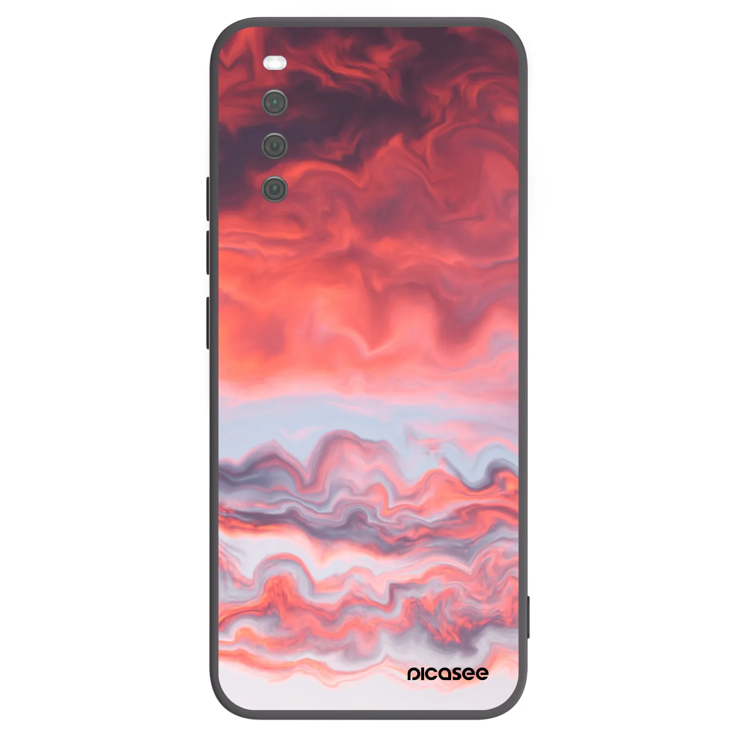 Picasee Sony Xperia 10 III Hülle - Schwarzes Silikon - Sunset