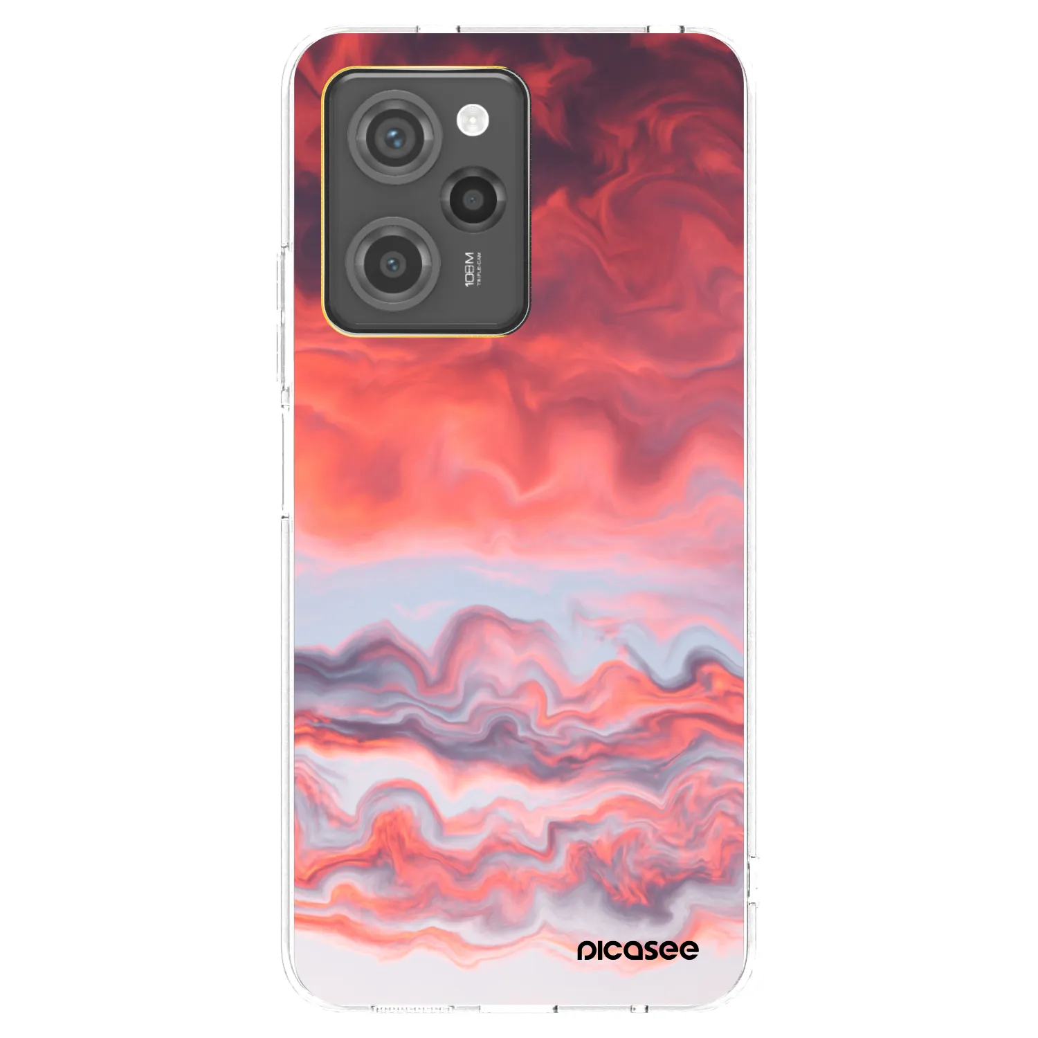 Picasee Xiaomi Poco X5 Pro Hülle - Schwarzes Silikon - Sunset