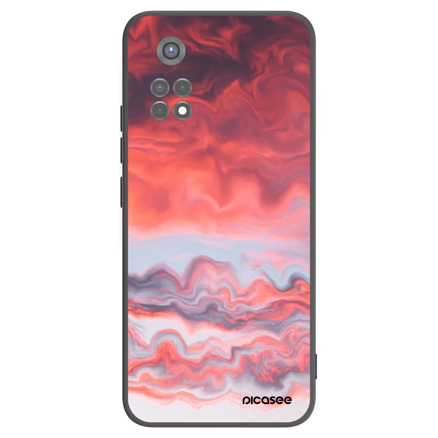 Picasee Xiaomi Redmi Note 11S 5G Hülle - Schwarzes Silikon - Sunset