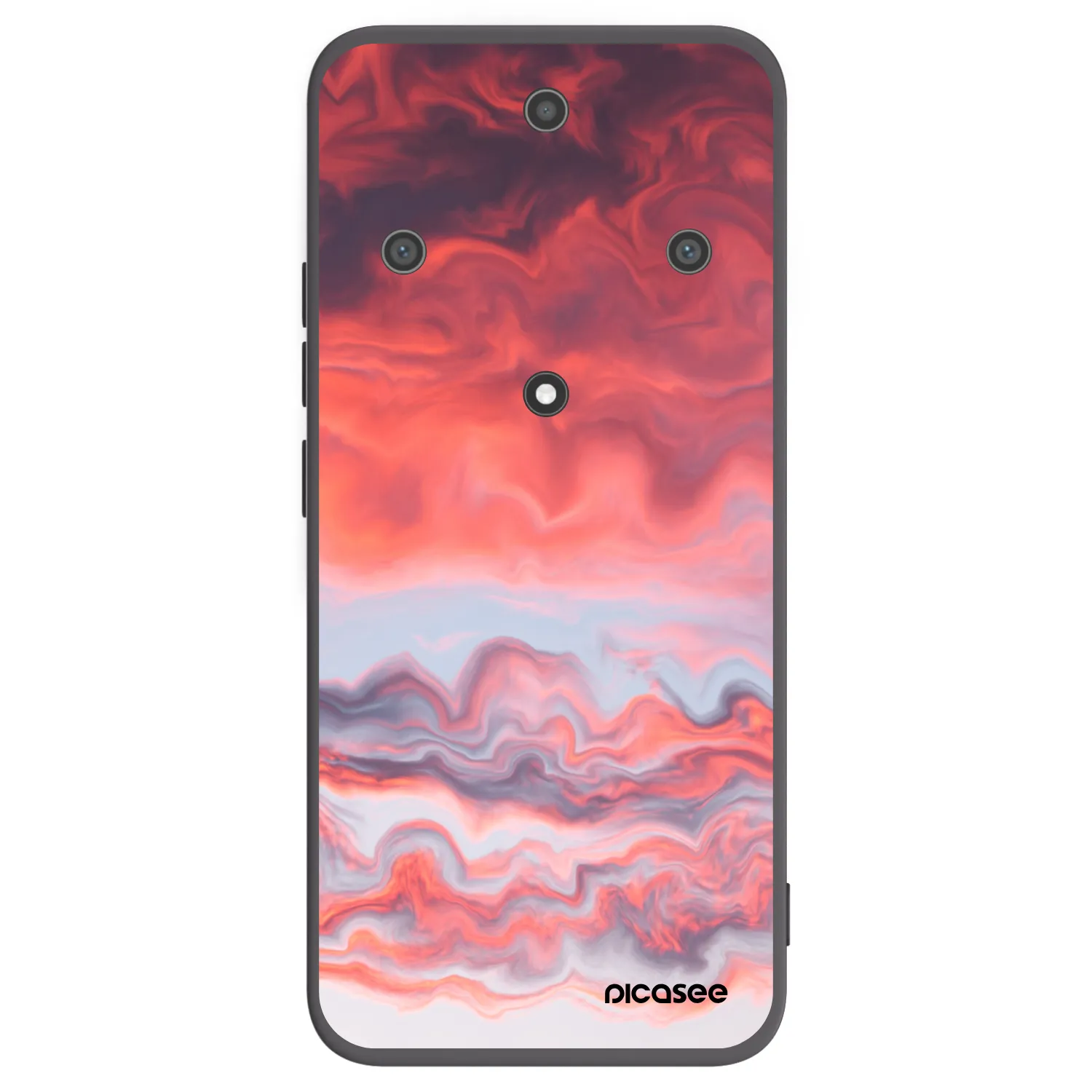 Picasee Honor Magic5 Lite 5G Hülle - Schwarzes Silikon - Sunset