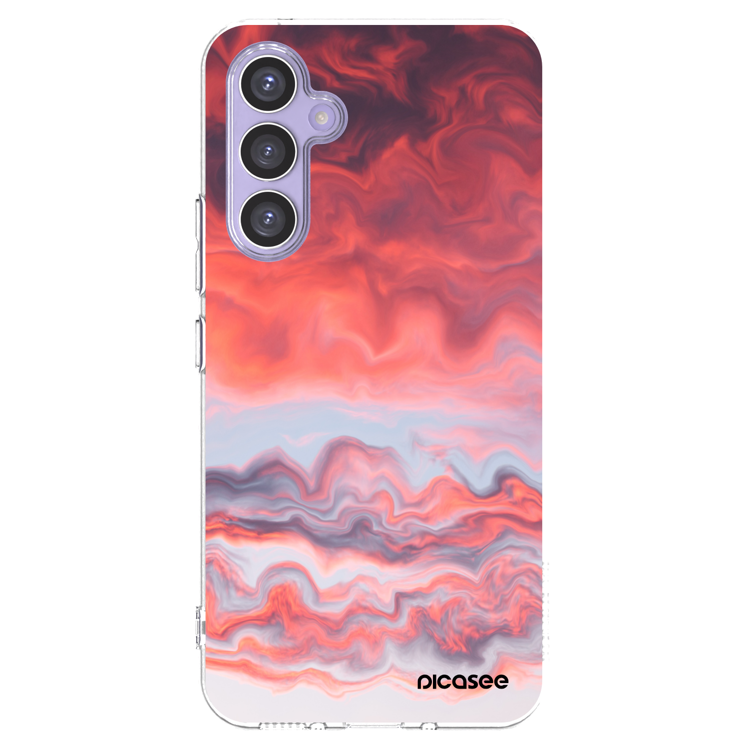Picasee Samsung Galaxy A54 5G A546B Hülle - Transparentes Silikon - Sunset