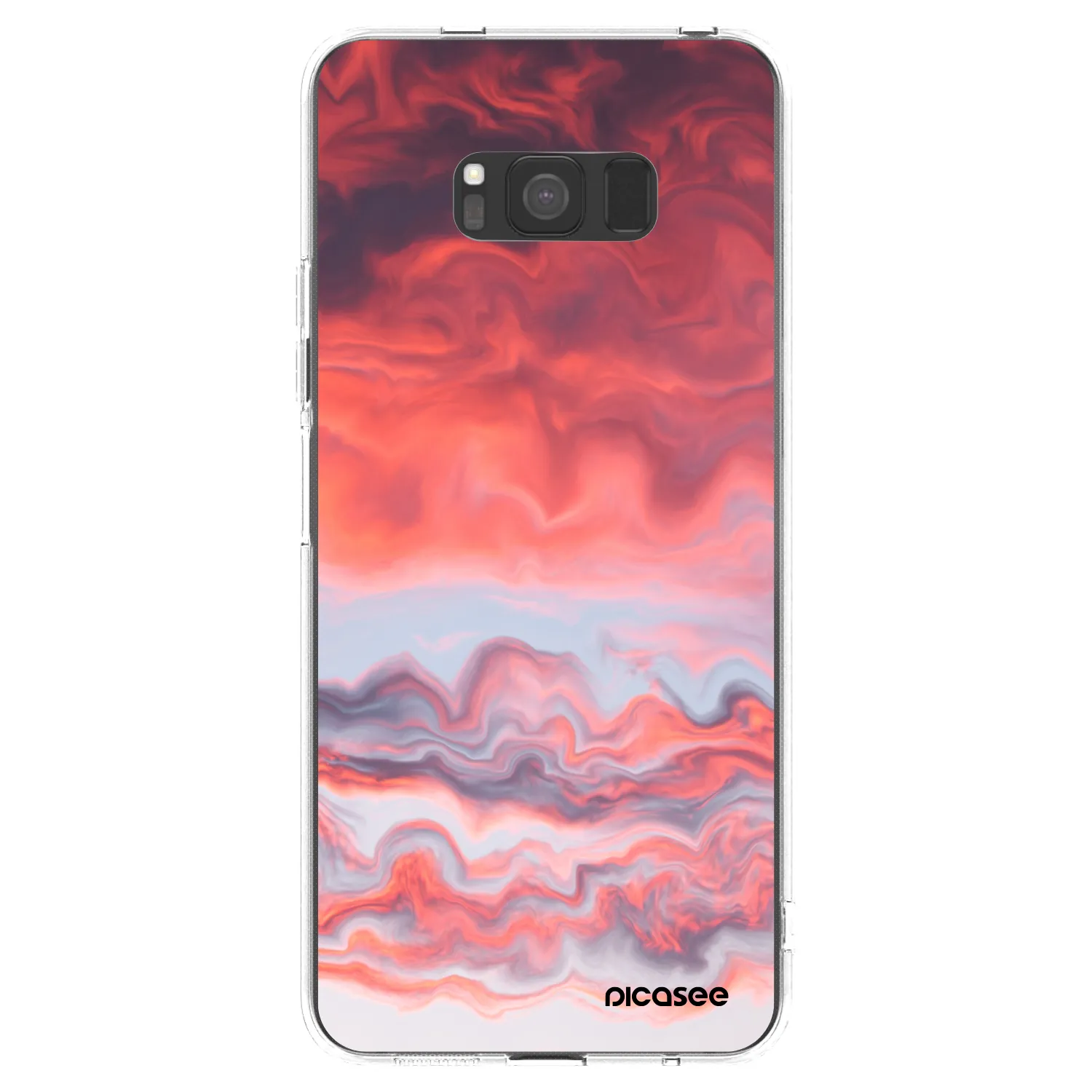 Picasee Samsung Galaxy S8 G950F Hülle - Transparentes Silikon - Sunset