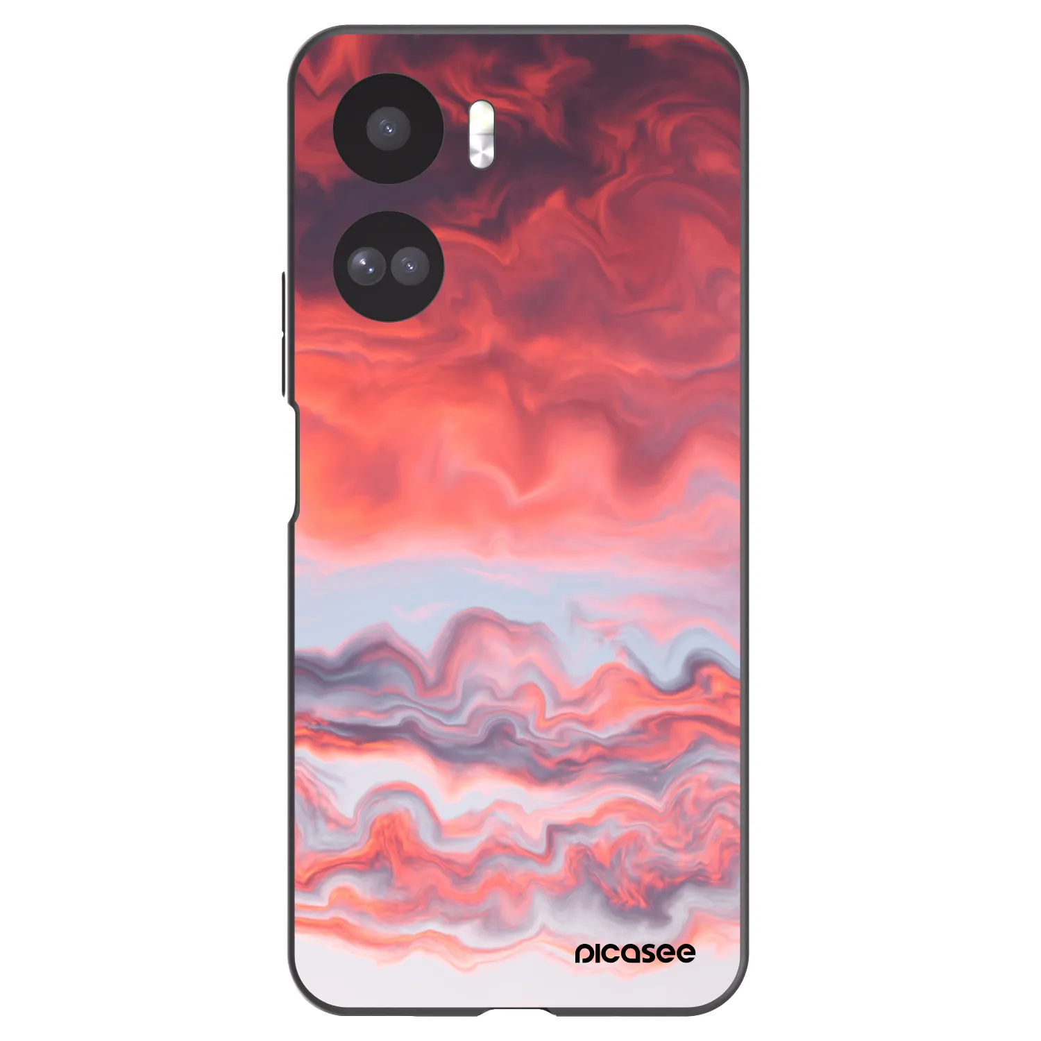Picasee Honor 90 Lite 5G Hülle - Schwarzes Silikon - Sunset