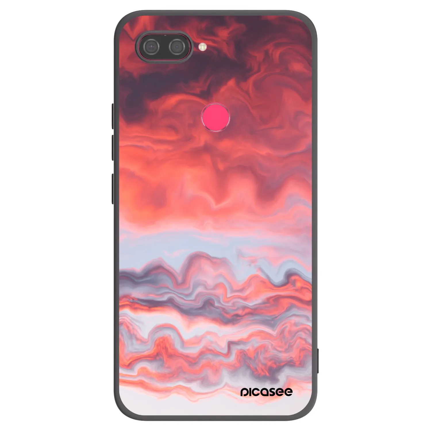 Picasee Xiaomi Mi 8 Lite Hülle - Schwarzes Silikon - Sunset