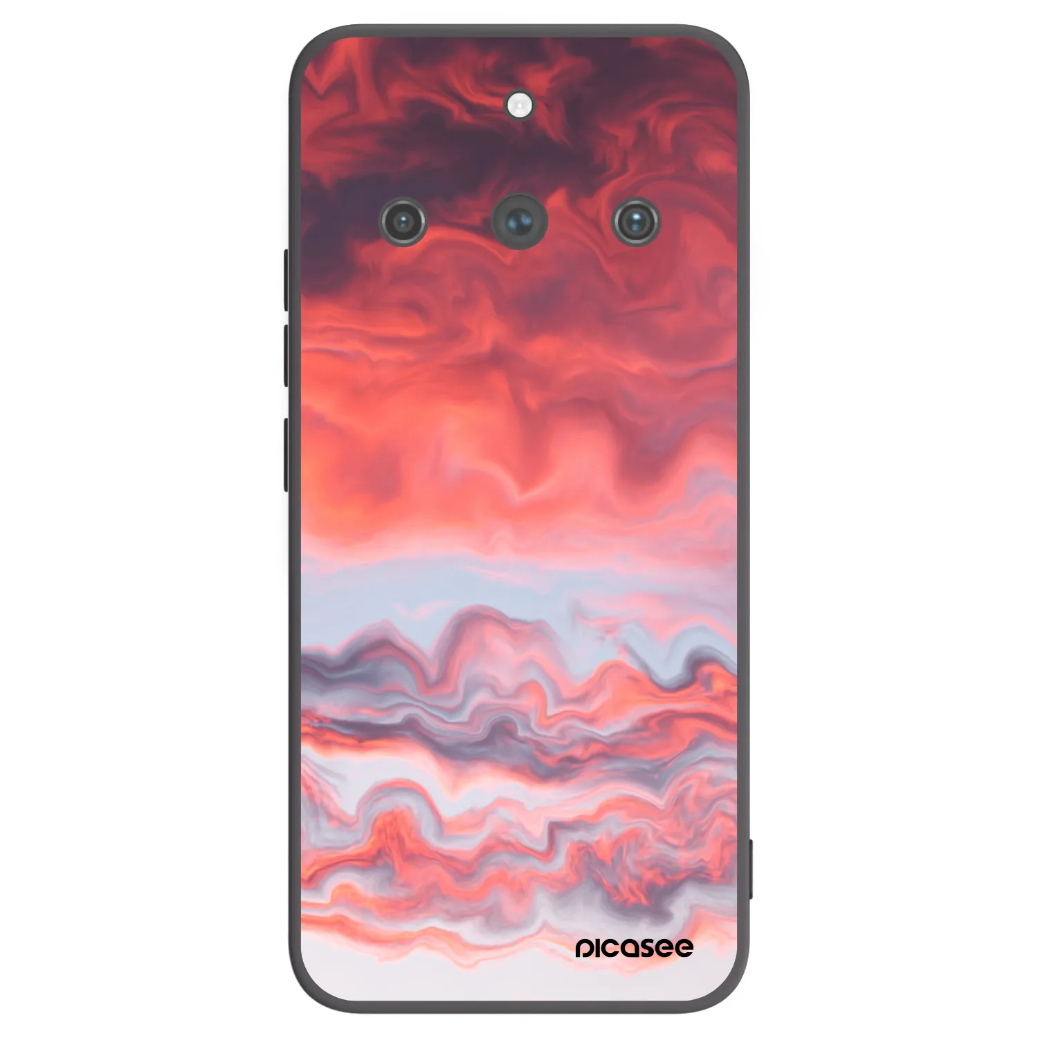 Picasee Realme 11 Pro+ Hülle - Schwarzes Silikon - Sunset