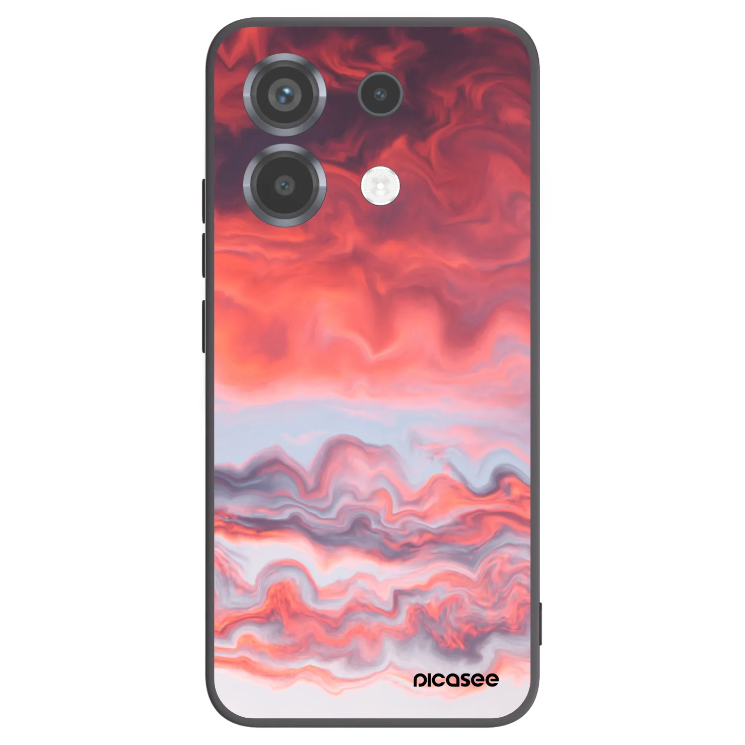 Picasee Xiaomi Poco X6 Hülle - Schwarzes Silikon - Sunset