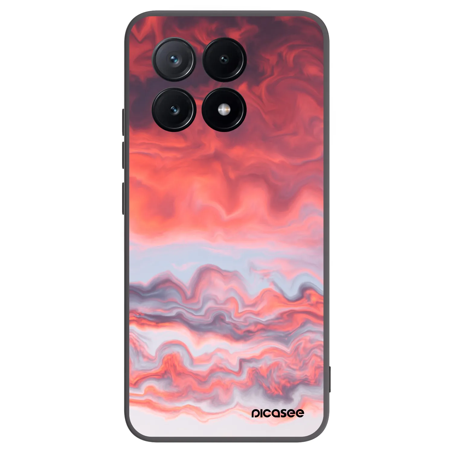 Picasee Xiaomi Poco X6 Pro Hülle - Schwarzes Silikon - Sunset