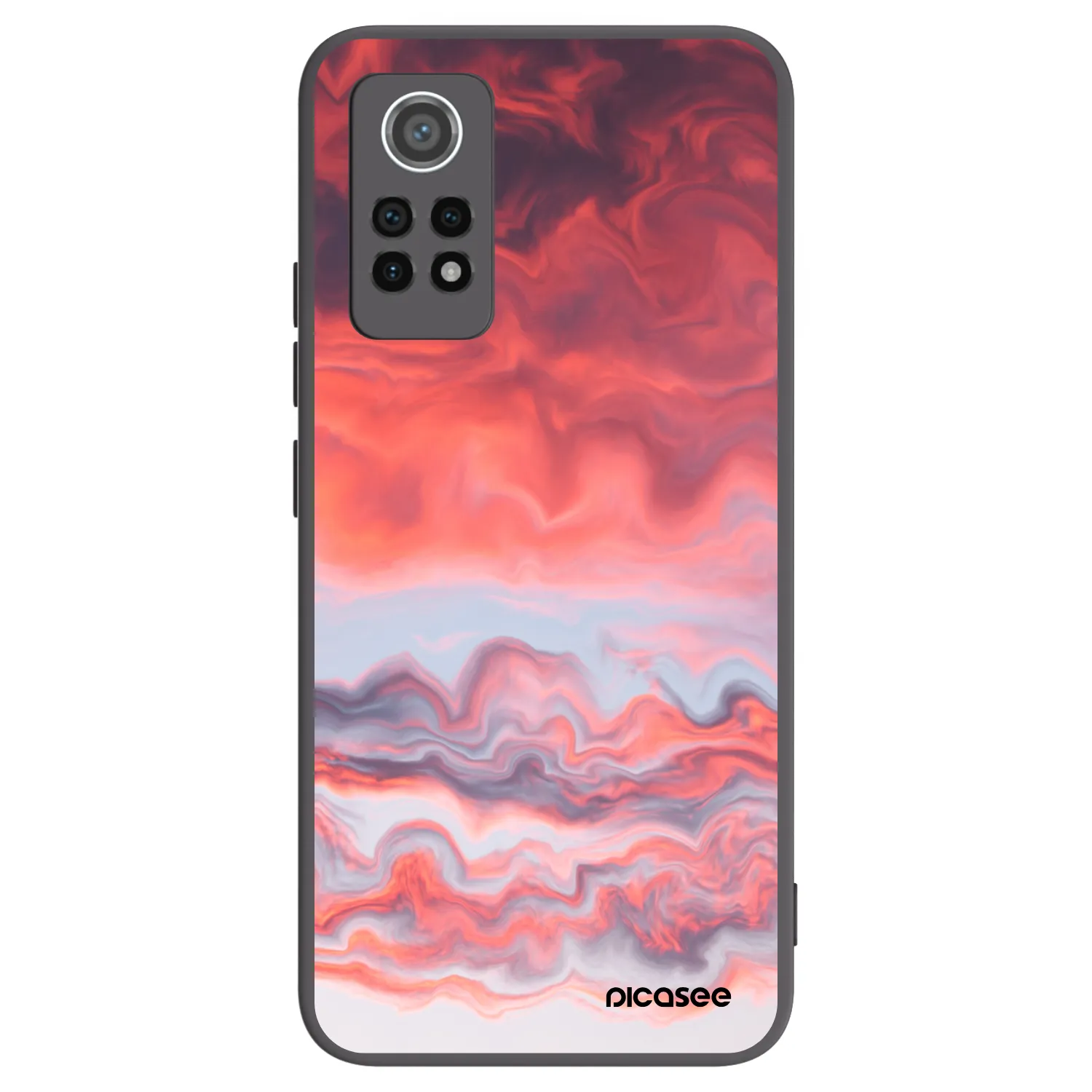 Picasee Xiaomi Redmi Note 12 Pro 4G Hülle - Schwarzes Silikon - Sunset
