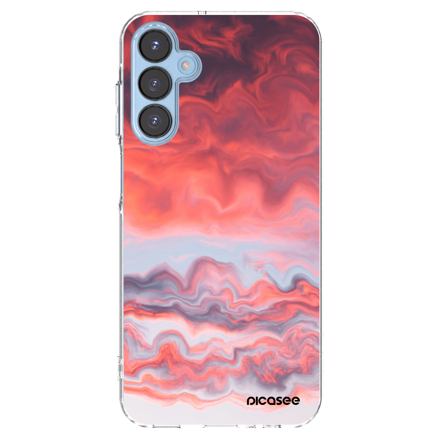 Picasee Samsung Galaxy A15 A156B 5G Hülle - Transparentes Silikon - Sunset