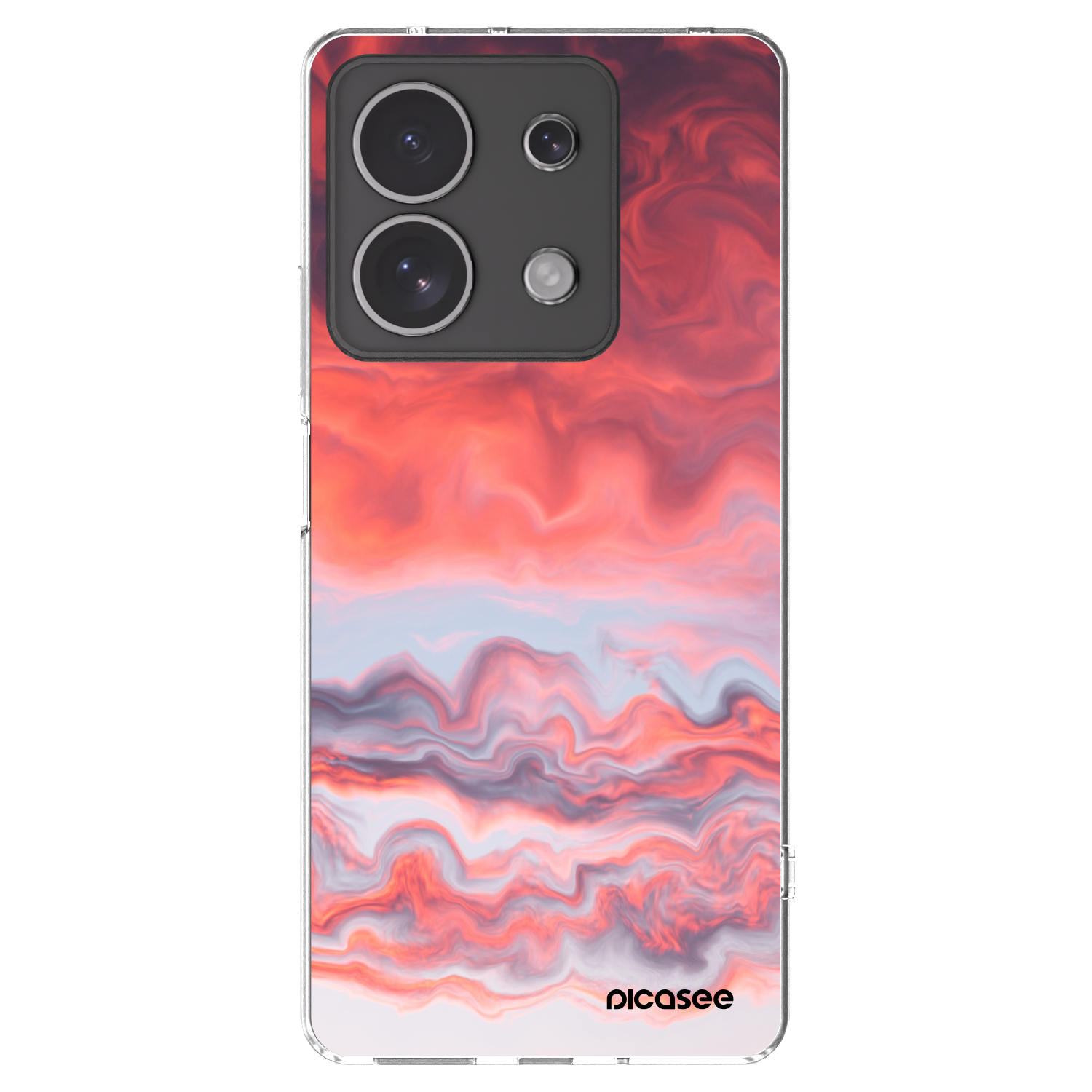 Picasee Xiaomi Redmi Note 13 4G Hülle - Transparentes Silikon - Sunset