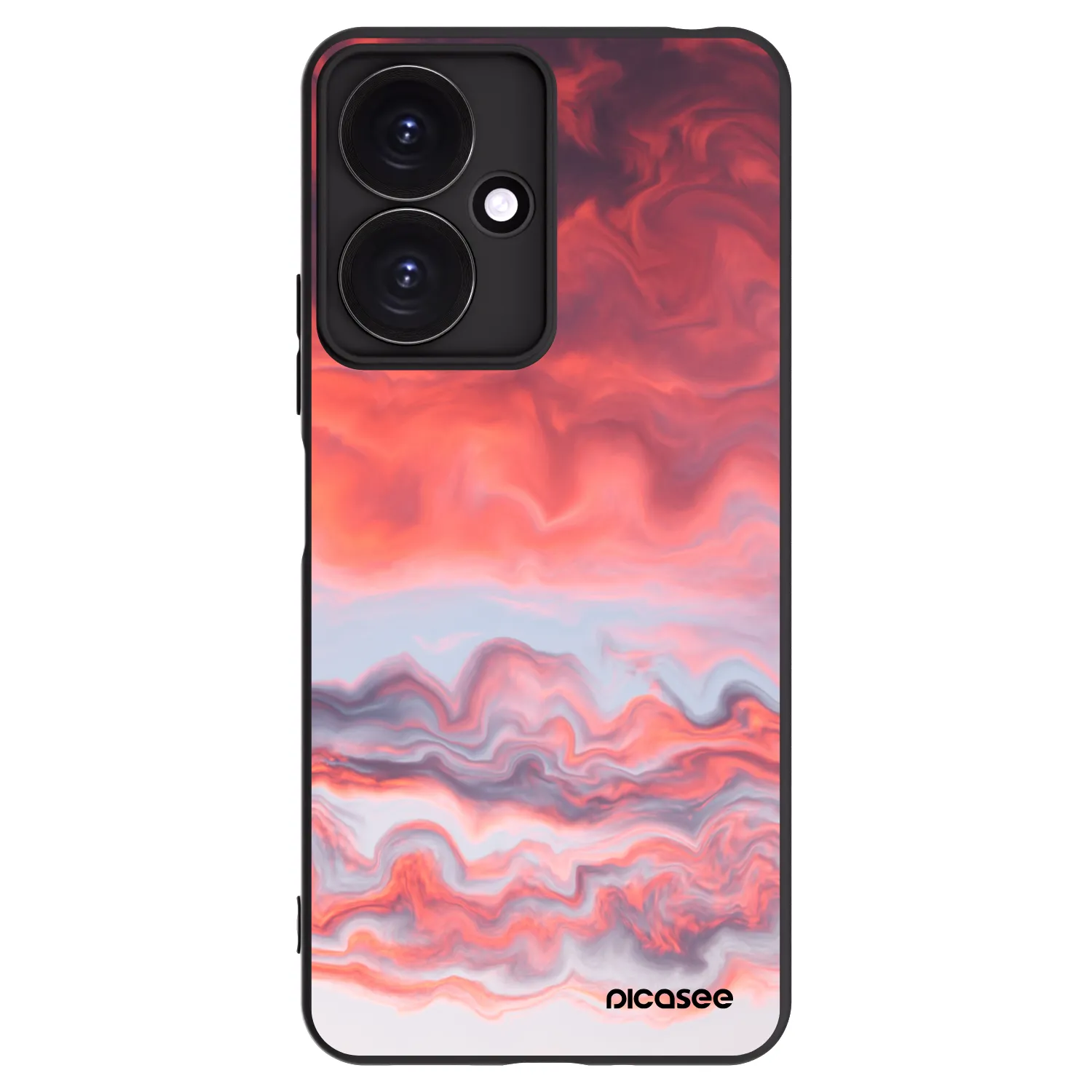 Picasee Xiaomi Redmi 13C 5G Hülle - Schwarzes Silikon - Sunset