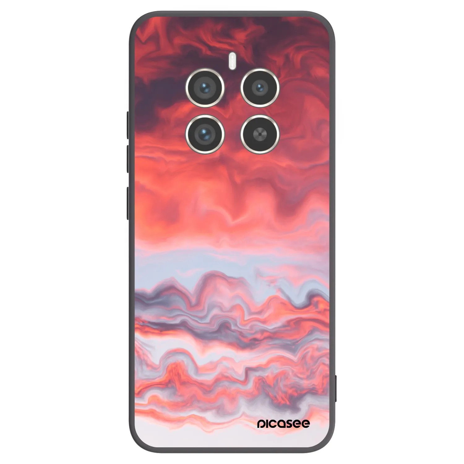 Picasee Realme 12 Pro 5G Hülle - Schwarzes Silikon - Sunset