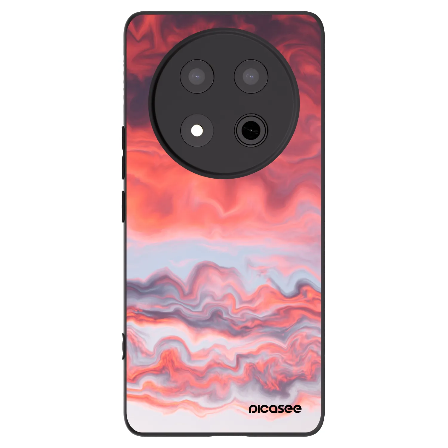 Picasee Honor Magic7 Lite 5G Hülle - Schwarzes Silikon - Sunset