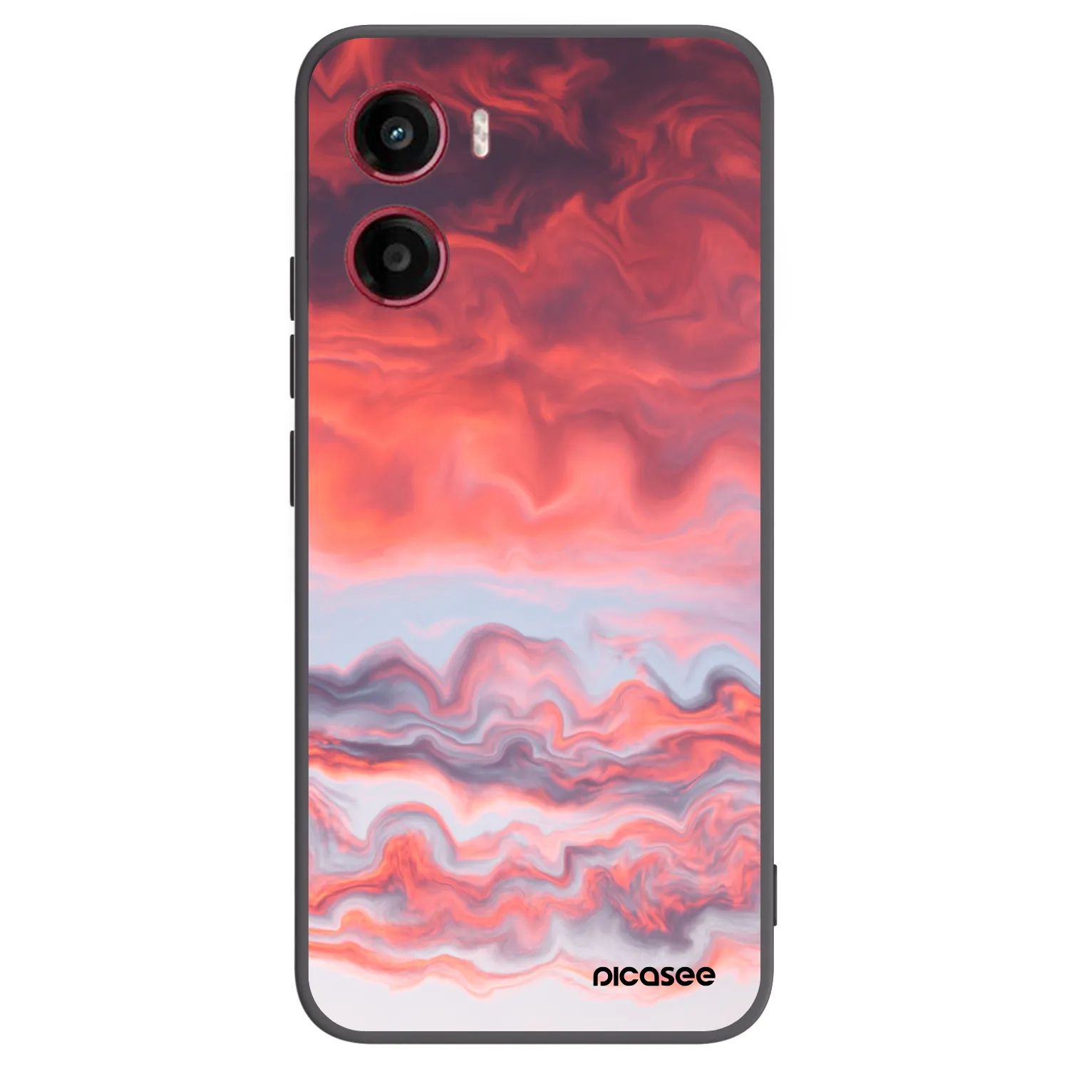 Picasee Motorola Moto G05 Hülle - Schwarzes Silikon - Sunset