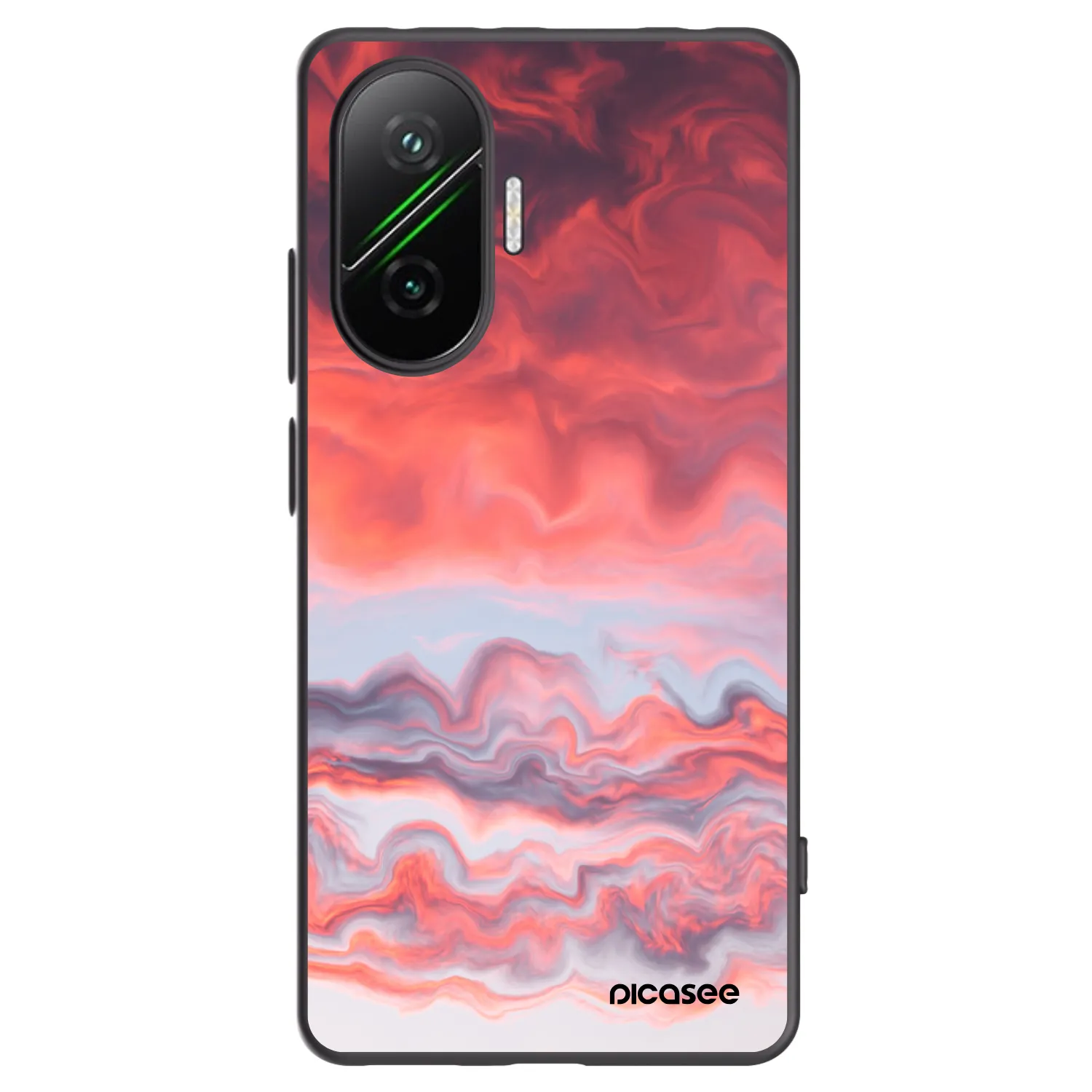 Picasee Xiaomi Poco F7 Pro 5G Hülle - Schwarzes Silikon - Sunset